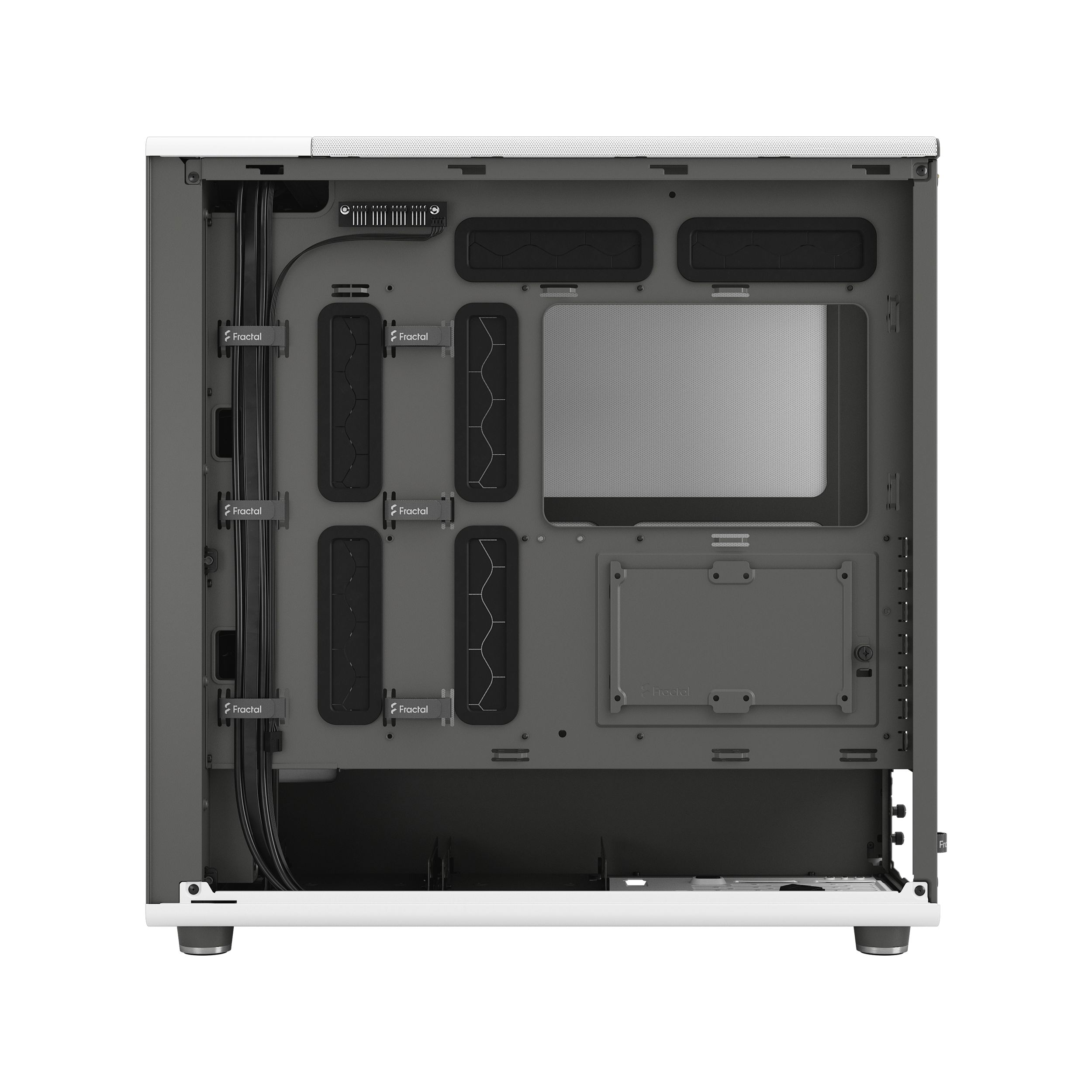 A large main feature product image of Fractal Design North XL Mesh Full Tower Case (Chalk White)