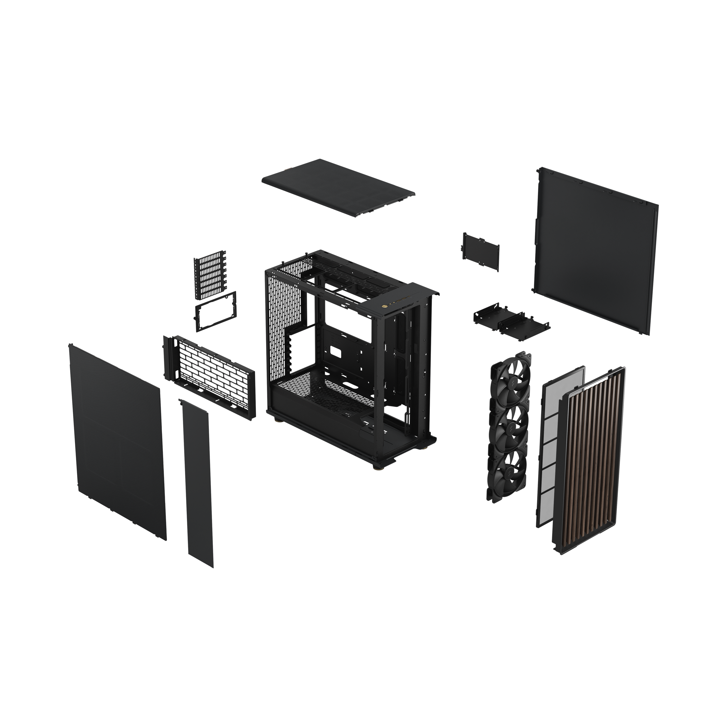 A large main feature product image of Fractal Design North XL Mesh Full Tower Case (Charcoal Black)