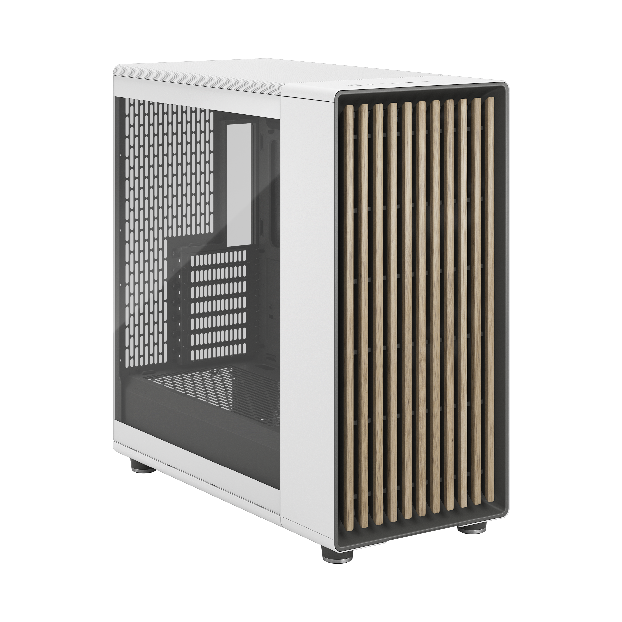 A large main feature product image of Fractal Design North XL TG Full Tower Case (Chalk White)