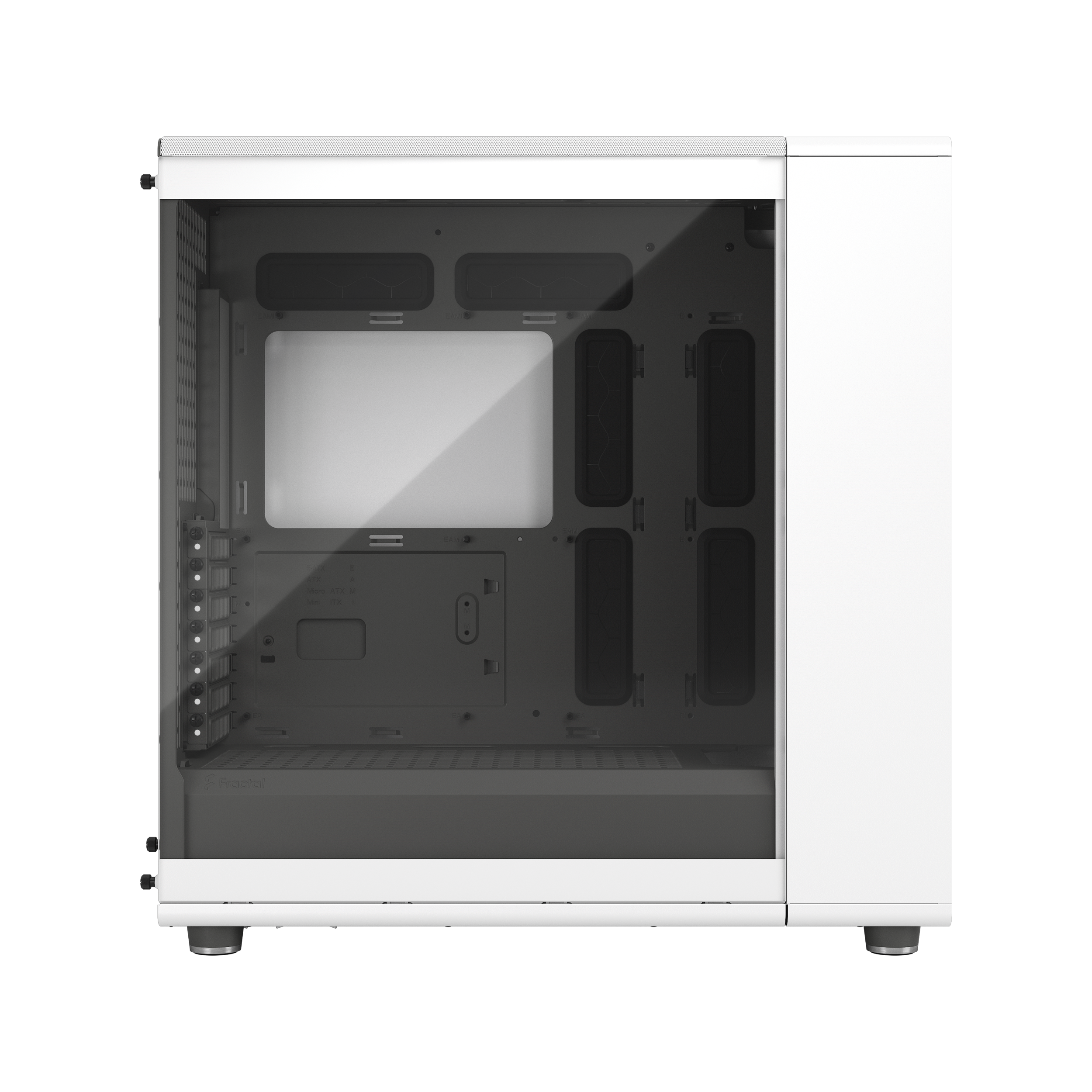 A large main feature product image of Fractal Design North XL TG Full Tower Case (Chalk White)