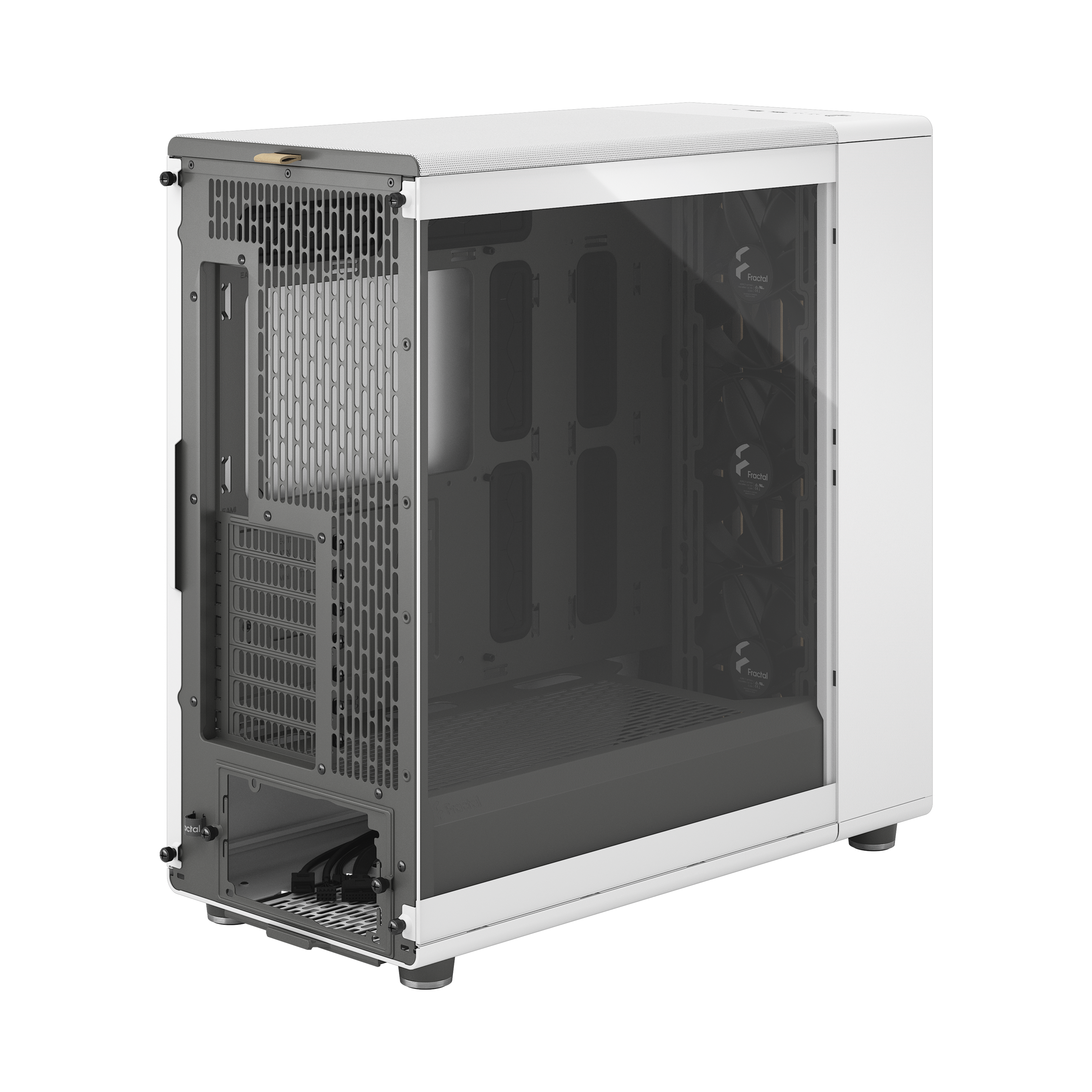 A large main feature product image of Fractal Design North XL TG Full Tower Case (Chalk White)