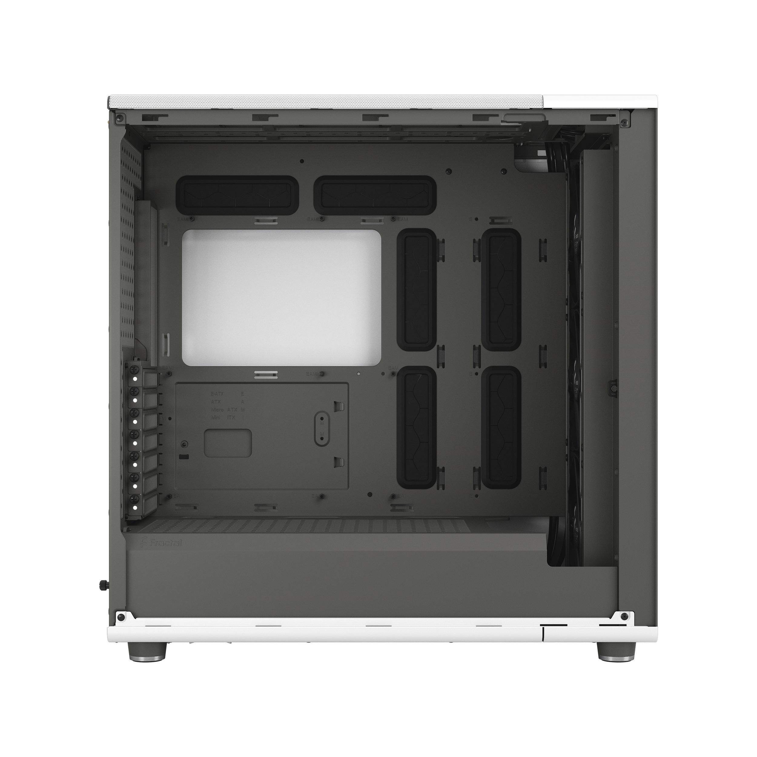 A large main feature product image of Fractal Design North XL TG Full Tower Case (Chalk White)