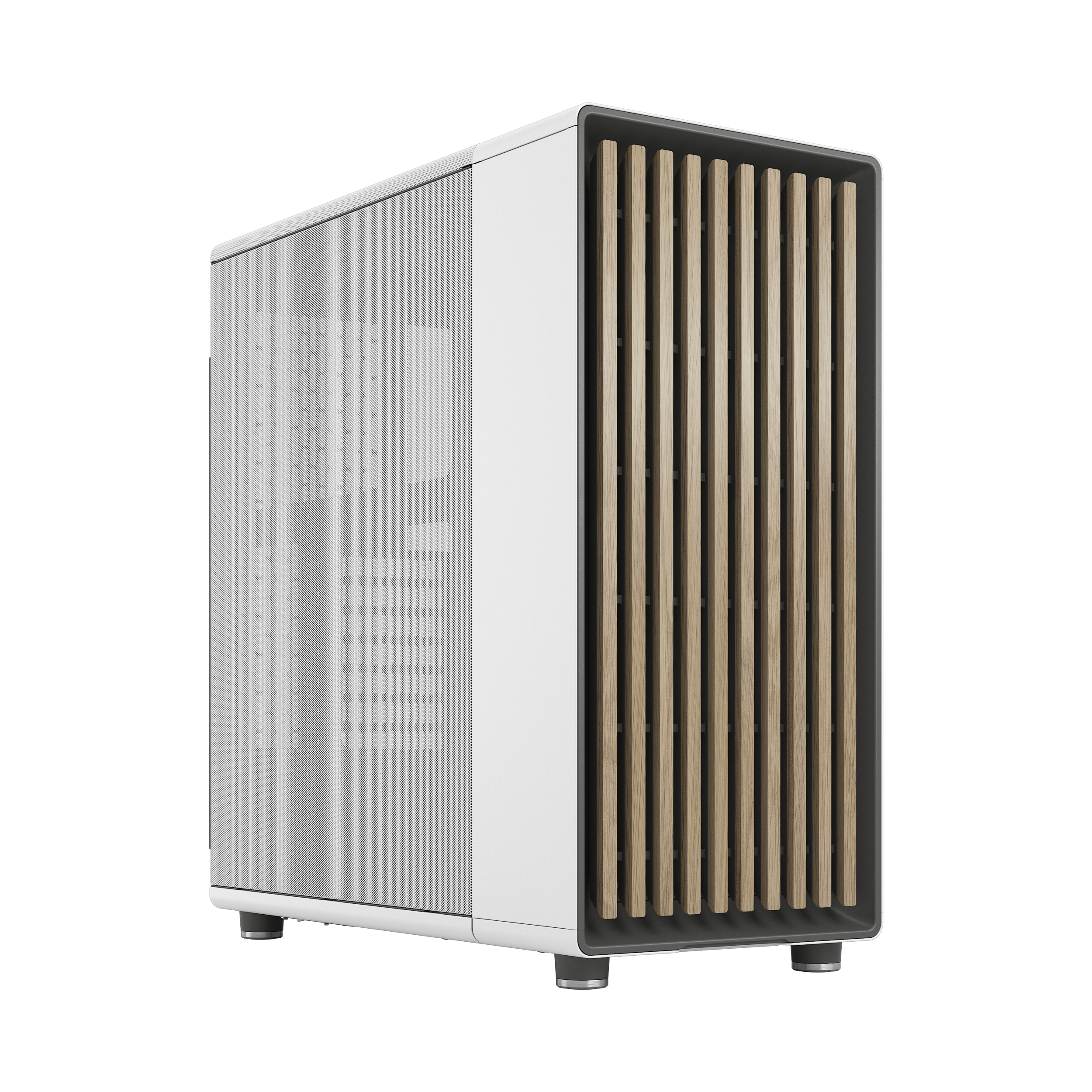 A large main feature product image of Fractal Design North Mesh Mid Tower Case (Chalk White)