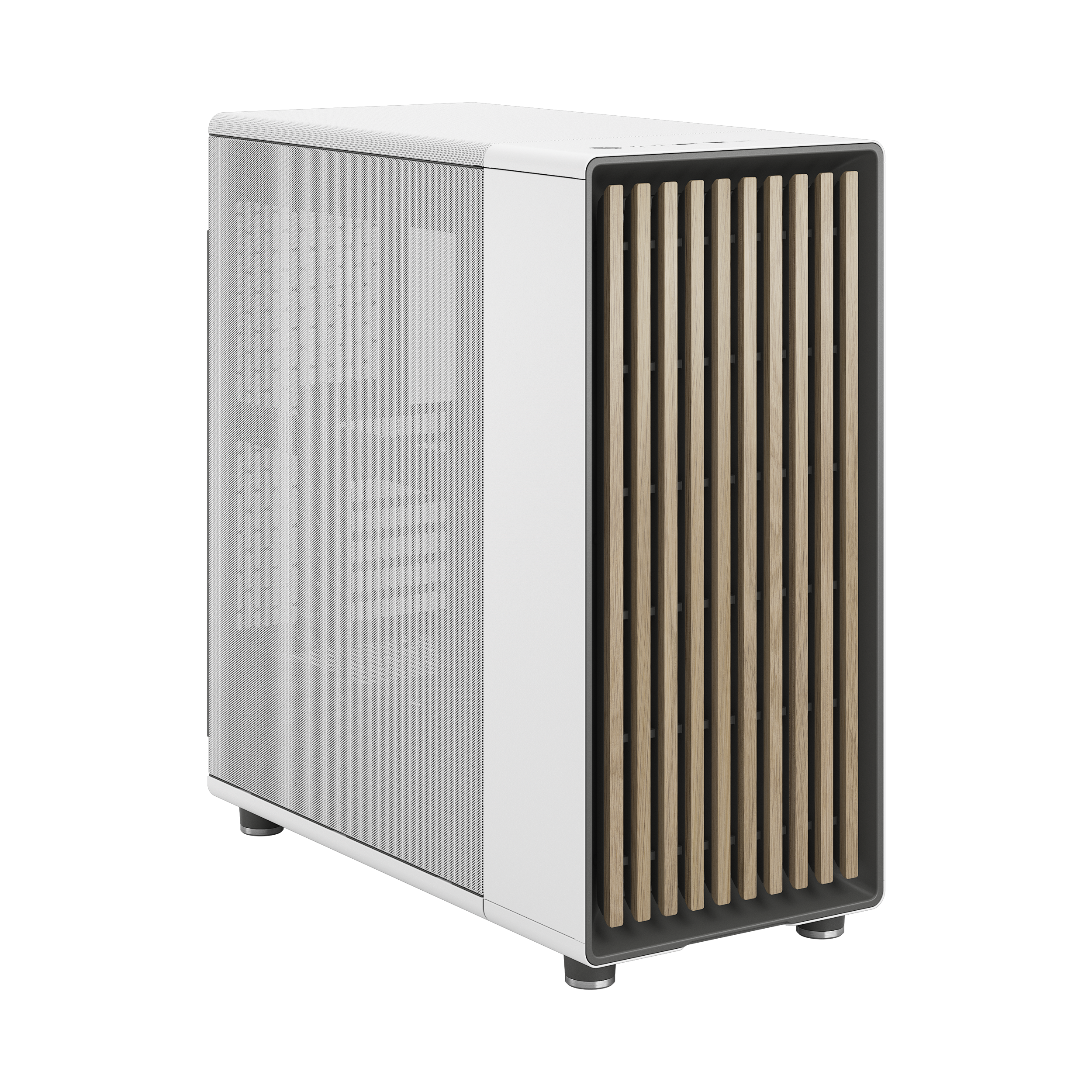 A large main feature product image of Fractal Design North Mesh Mid Tower Case (Chalk White)