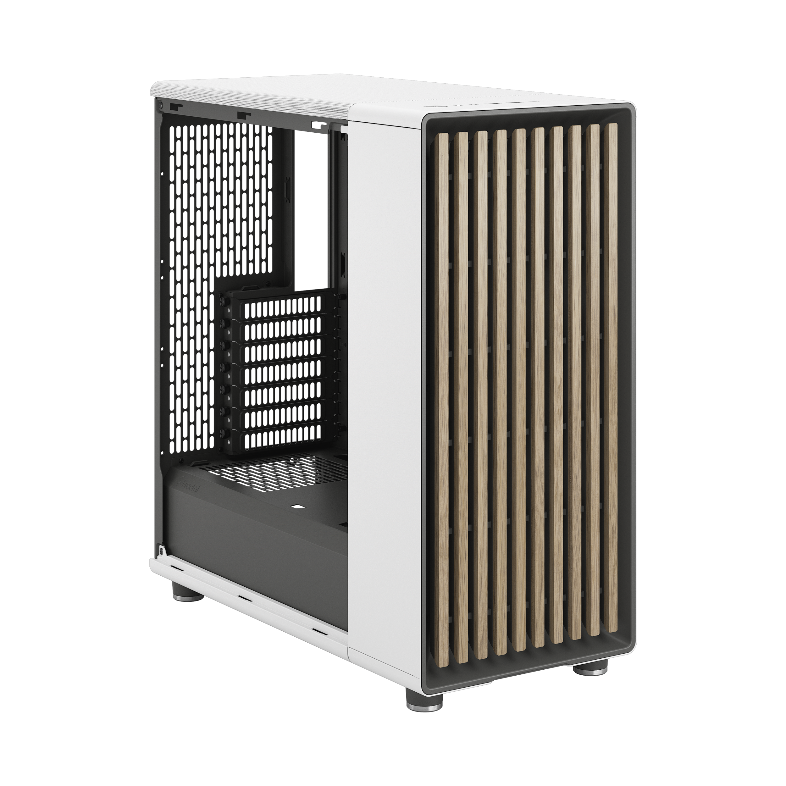 A large main feature product image of Fractal Design North Mesh Mid Tower Case (Chalk White)