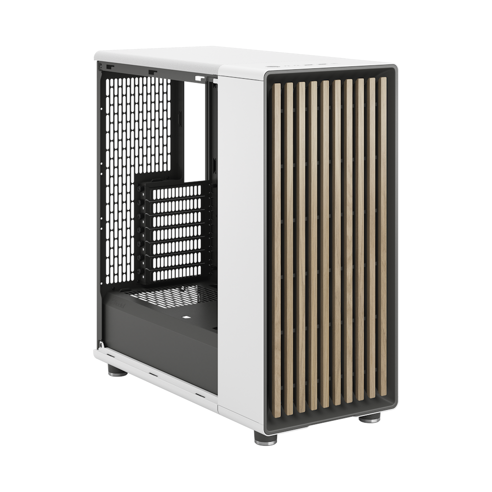 A large main feature product image of Fractal Design North Mesh Mid Tower Case (Chalk White)