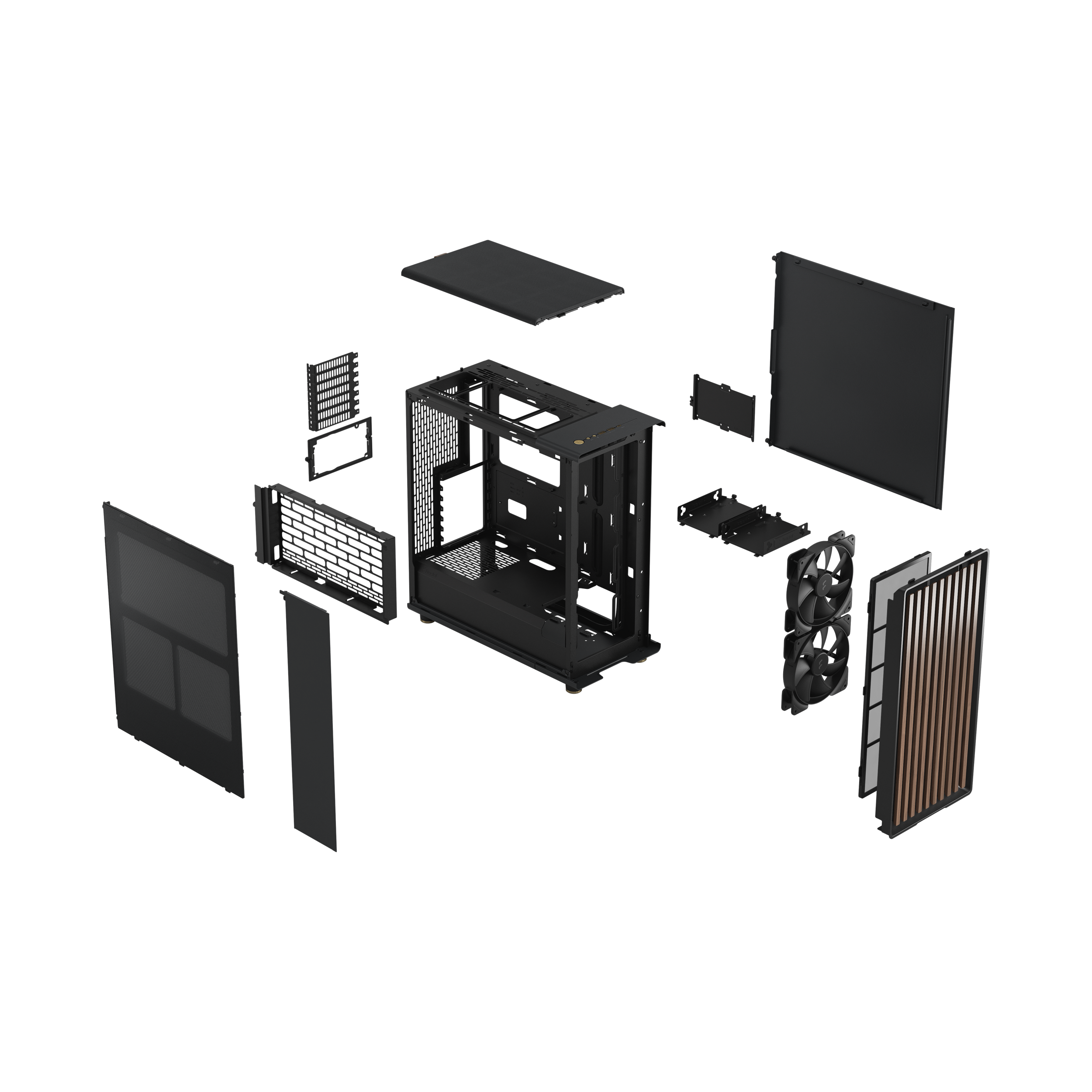 A large main feature product image of Fractal Design North Mesh Mid Tower Case (Charcoal Black)