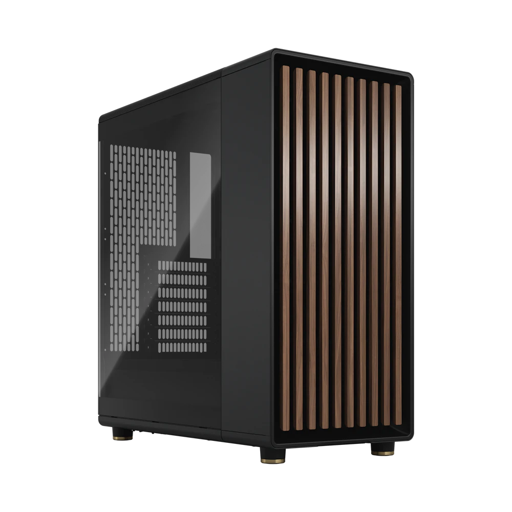 A large main feature product image of Fractal Design North TG Mid Tower Case (Charcoal Black)