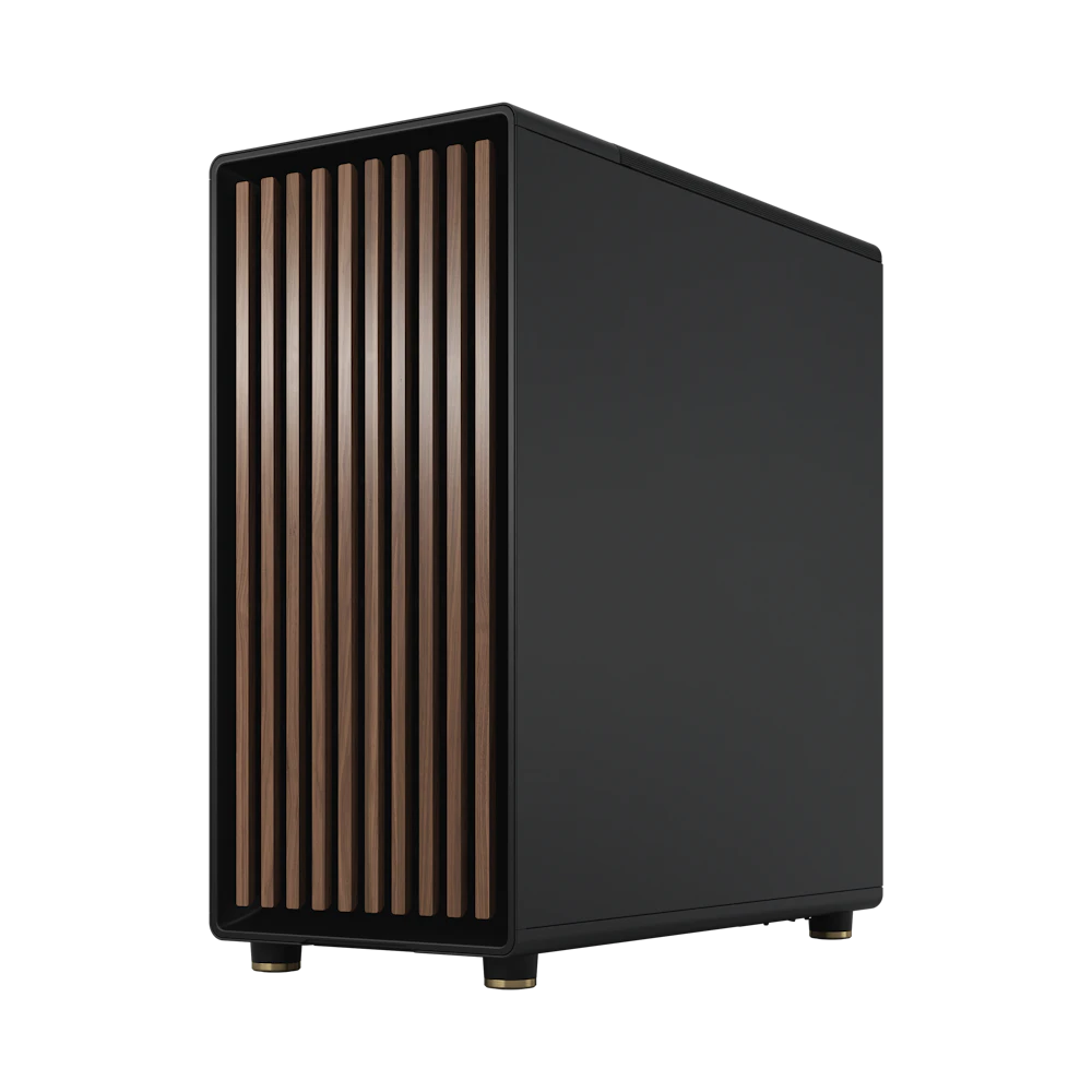 A large main feature product image of Fractal Design North TG Mid Tower Case (Charcoal Black)