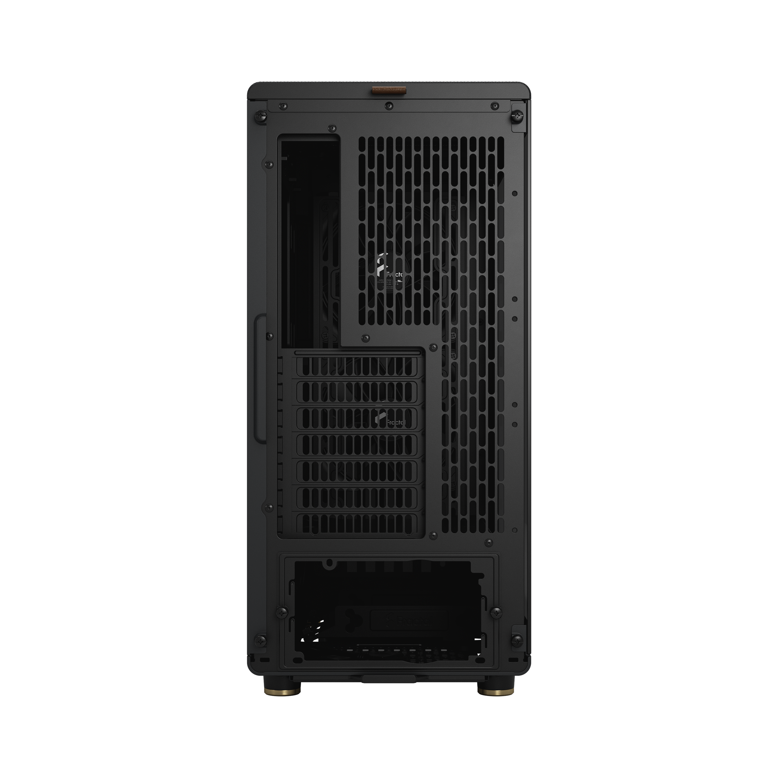A large main feature product image of Fractal Design North TG Mid Tower Case (Charcoal Black)