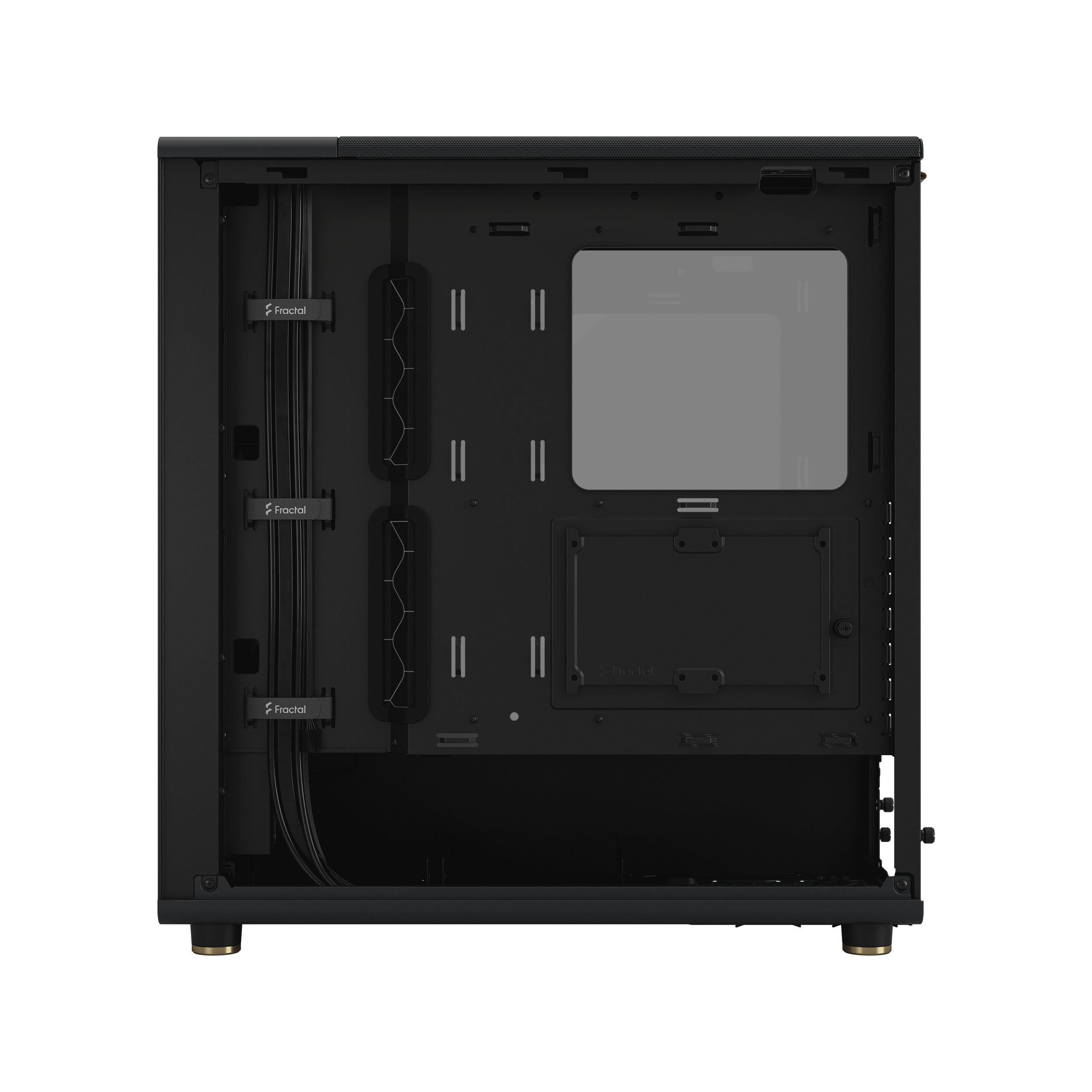 A large main feature product image of Fractal Design North TG Mid Tower Case (Charcoal Black)