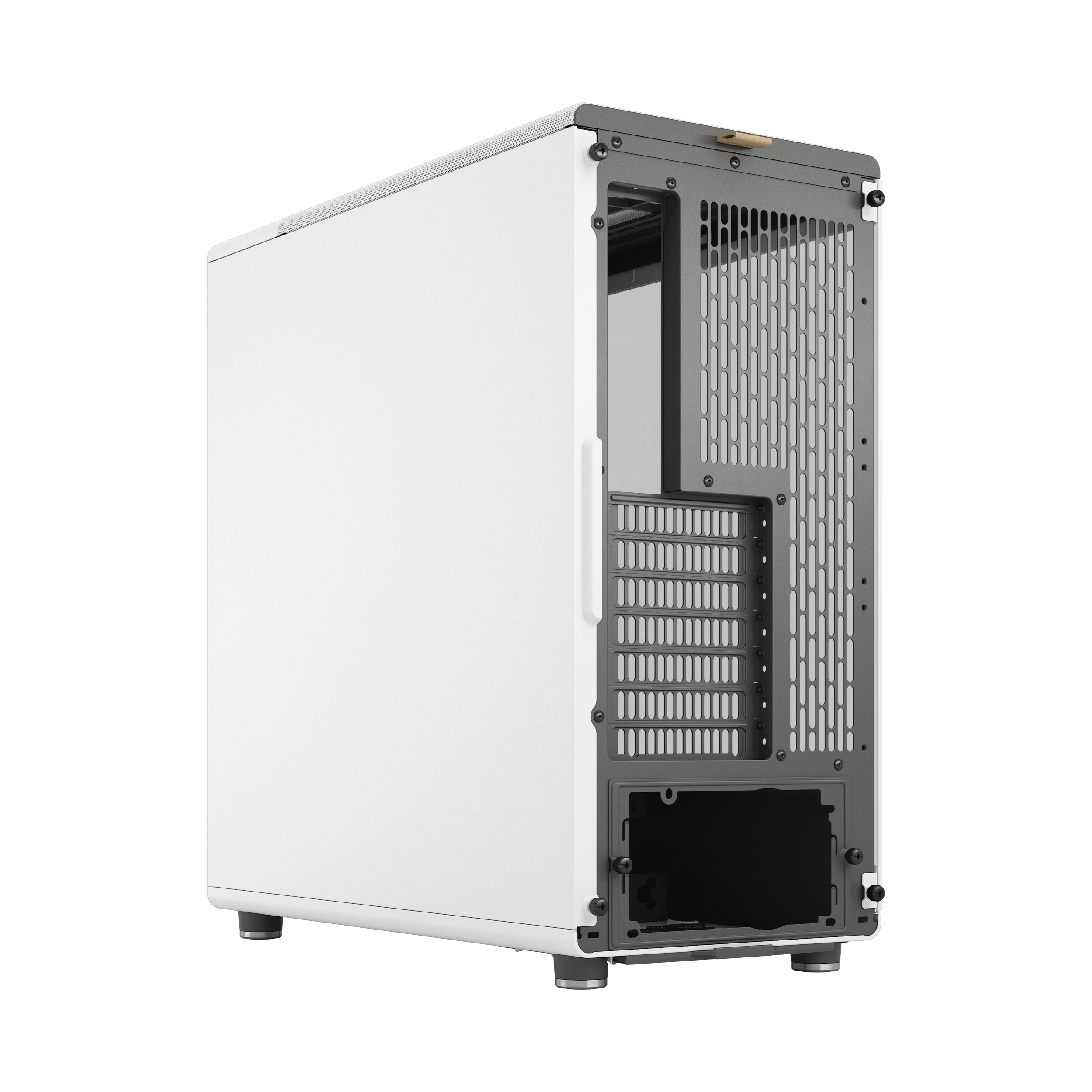 A large main feature product image of Fractal Design North TG Mid Tower Case (Chalk White)