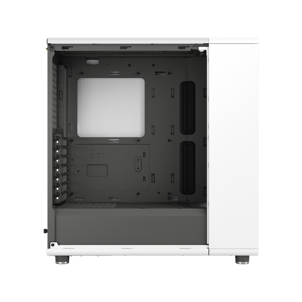 A large main feature product image of Fractal Design North TG Mid Tower Case (Chalk White)