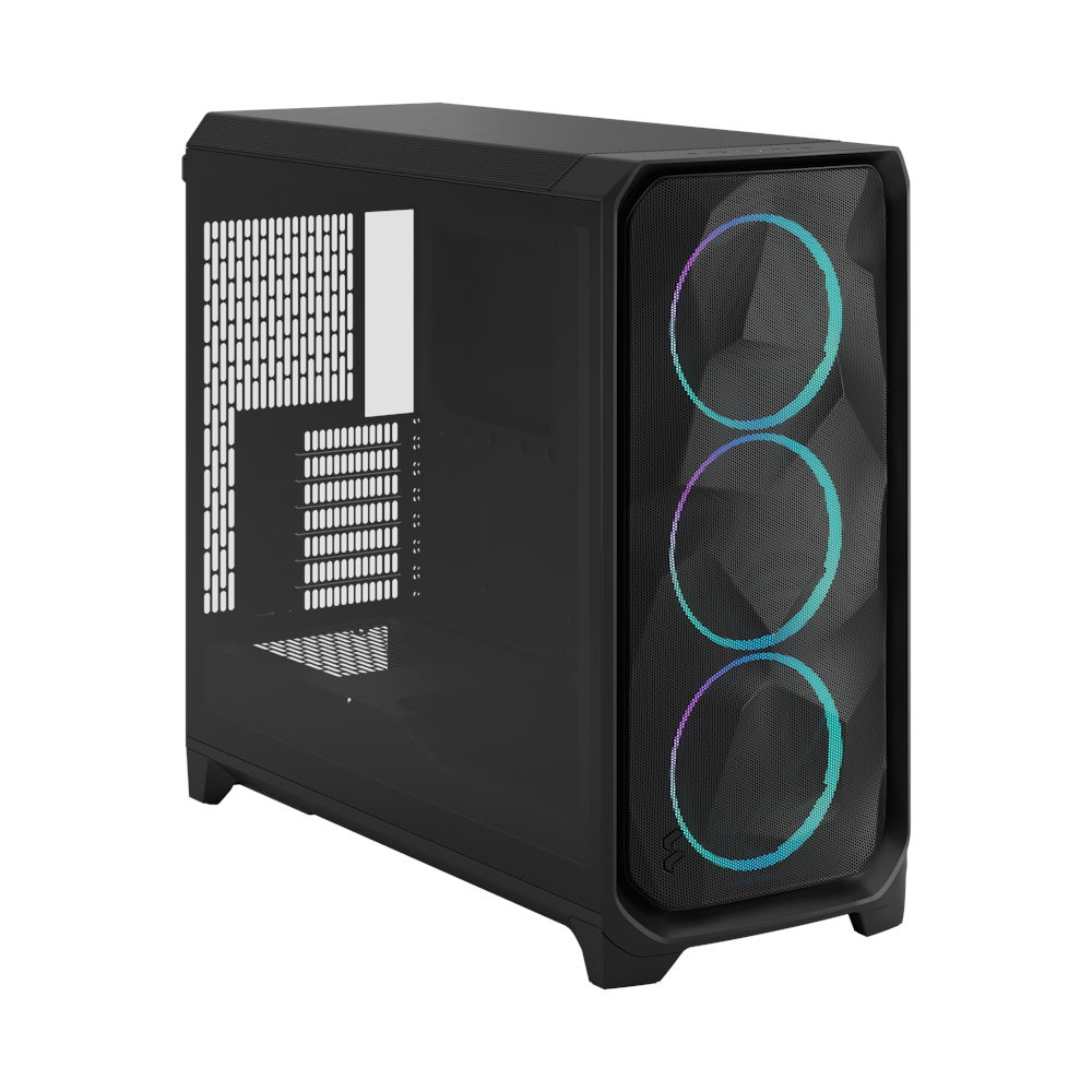 A large main feature product image of Fractal Design Meshify 3 XL RGB TG Full Tower Case (Black)