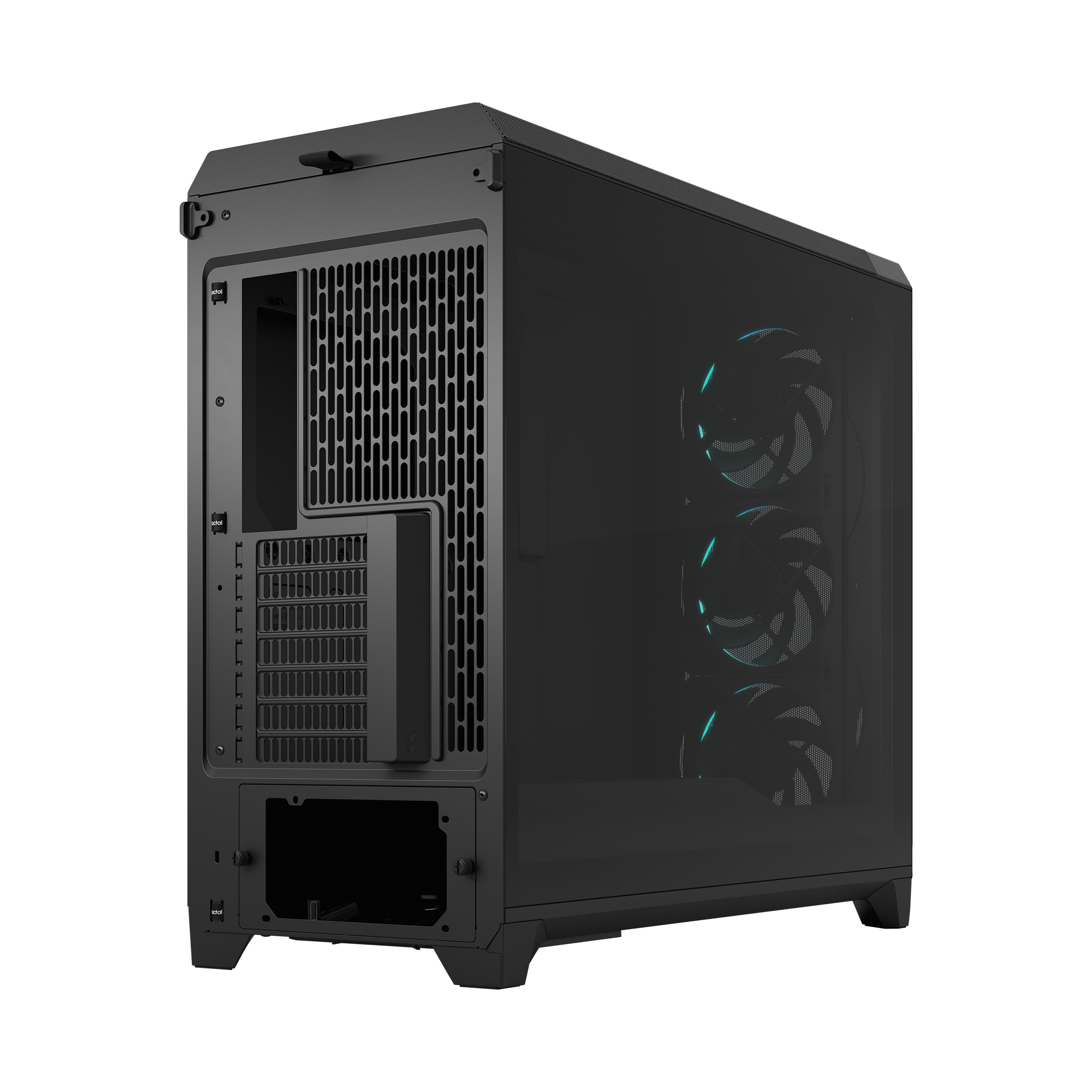 A large main feature product image of Fractal Design Meshify 3 XL RGB TG Full Tower Case (Black)