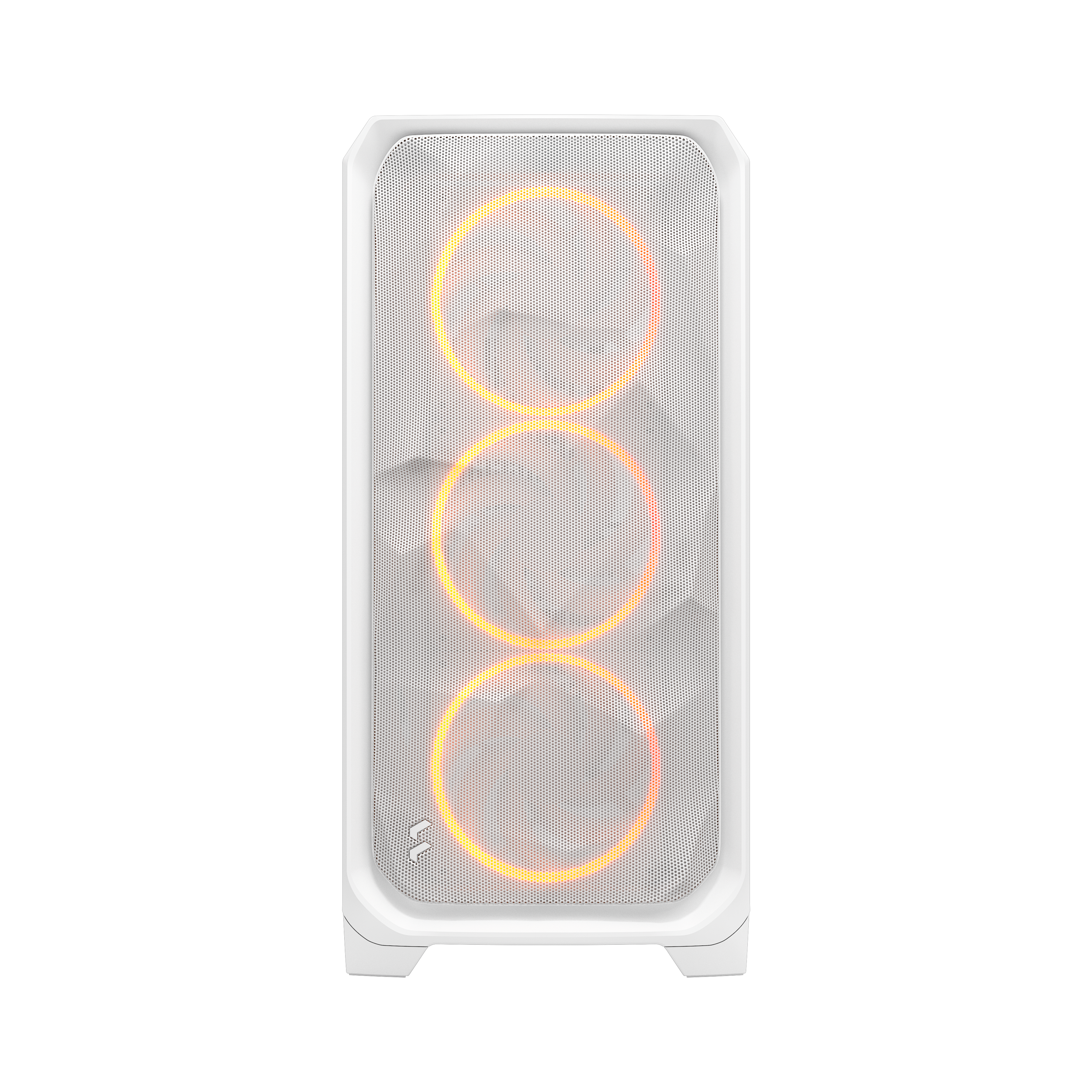 A large main feature product image of Fractal Design Meshify 3 XL RGB TG Full Tower Case (White)