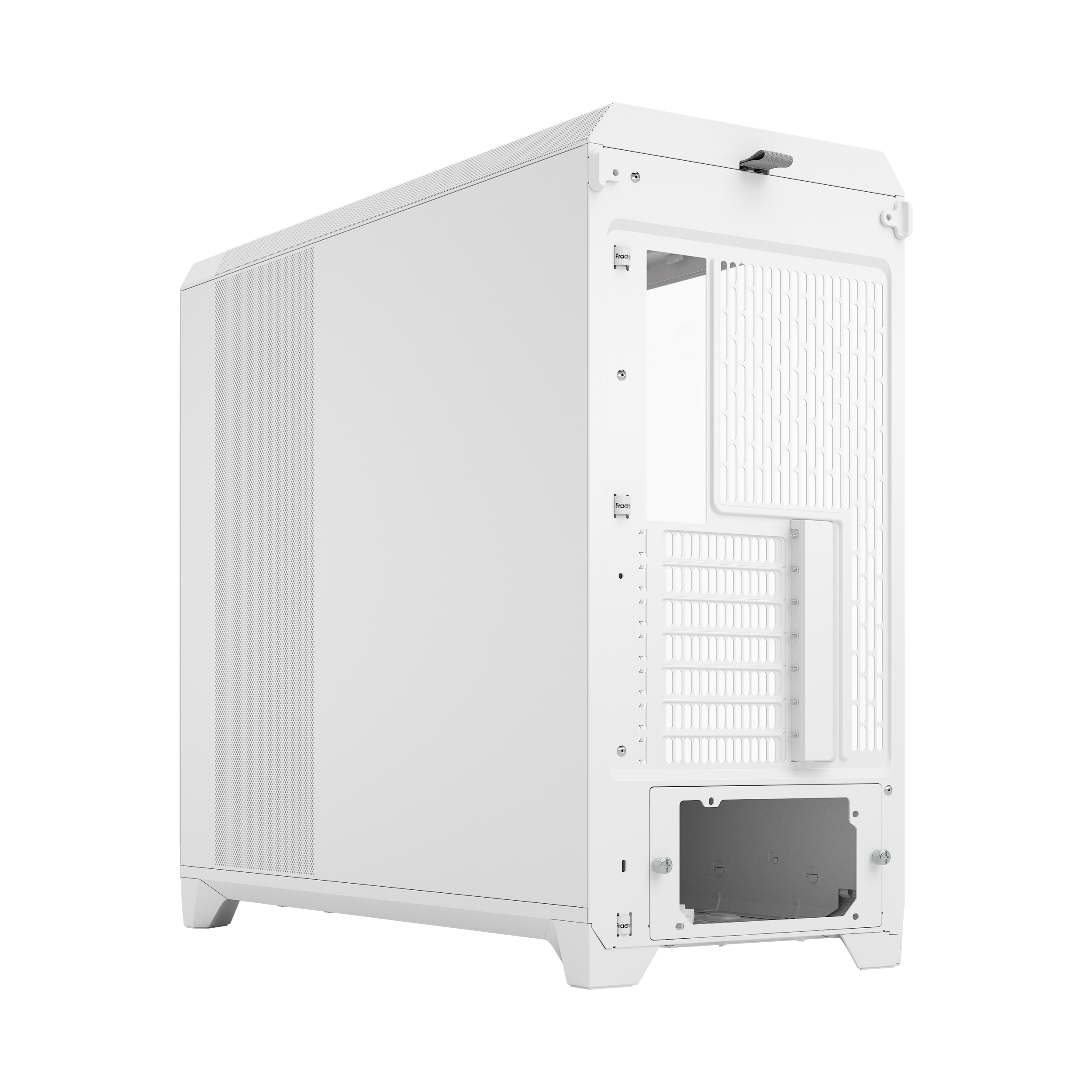 A large main feature product image of Fractal Design Meshify 3 XL RGB TG Full Tower Case (White)