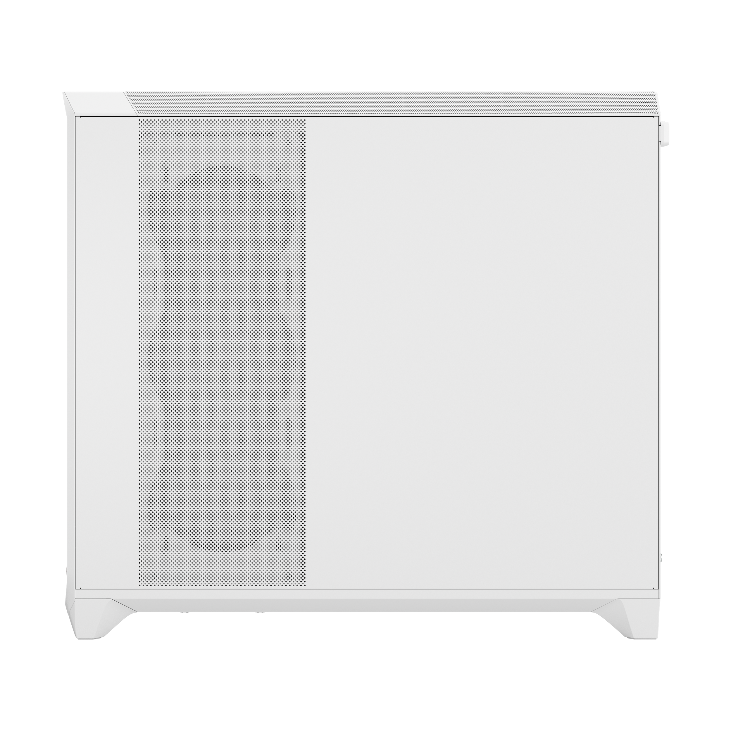 A large main feature product image of Fractal Design Meshify 3 XL Ambience Pro RGB TG Full Tower Case (White)