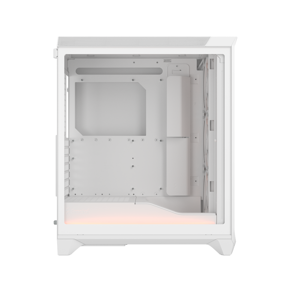 A large main feature product image of Fractal Design Meshify 3 Ambience Pro RGB TG Mid Tower Case (White)