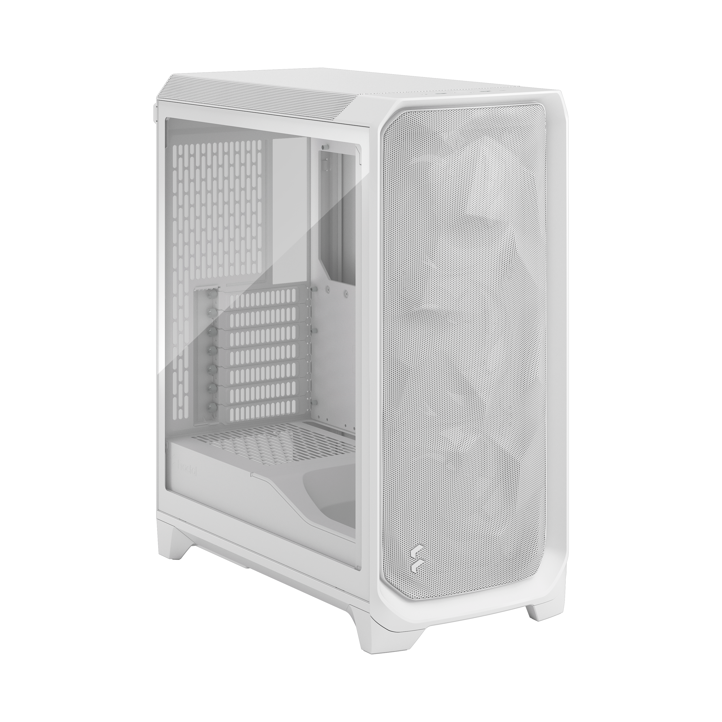 A large main feature product image of Fractal Design Meshify 3 TG Mid Tower Case (White)