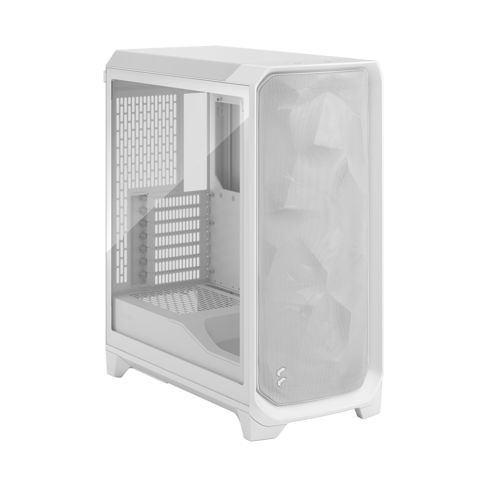 A large main feature product image of Fractal Design Meshify 3 TG Mid Tower Case (White)