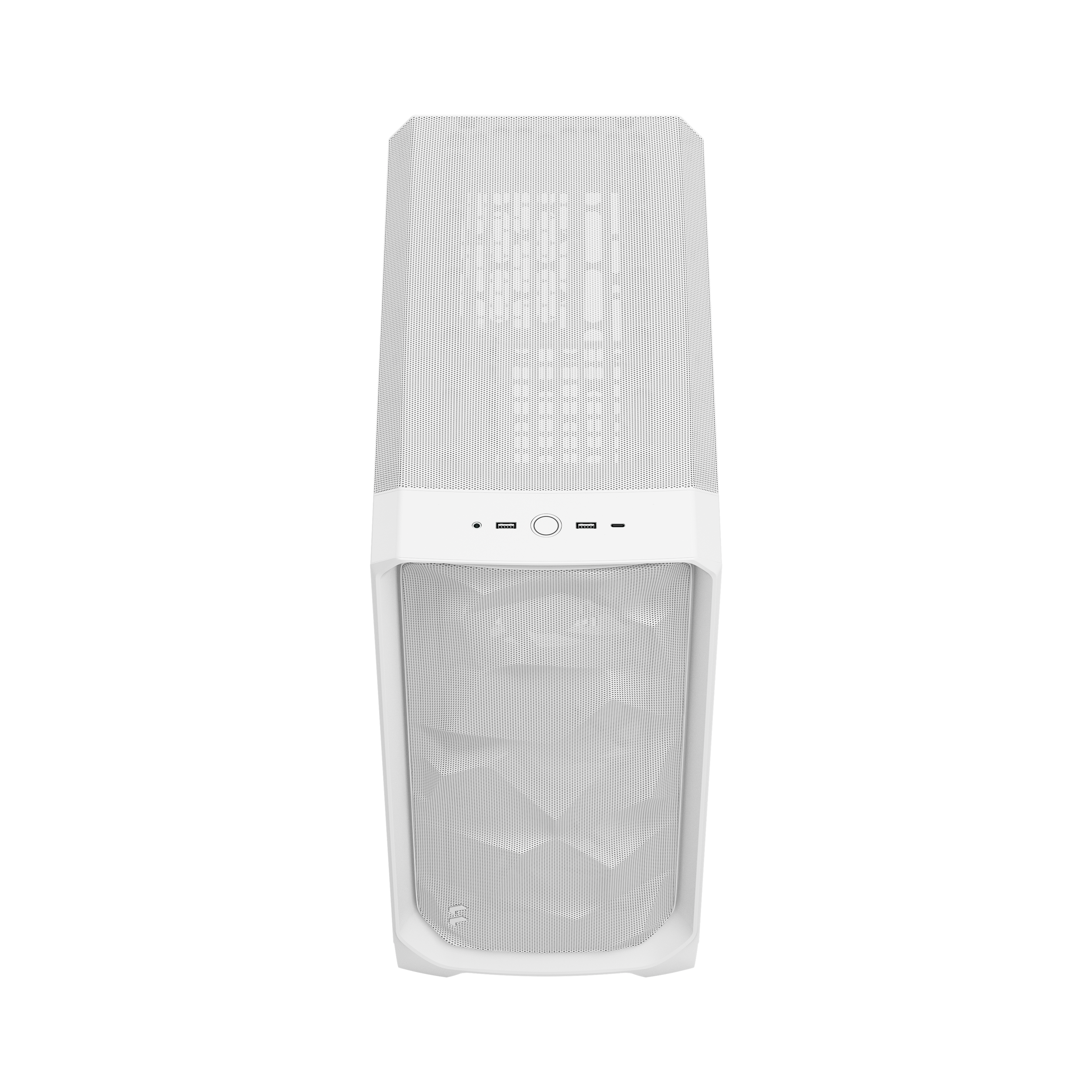 A large main feature product image of Fractal Design Meshify 3 TG Mid Tower Case (White)