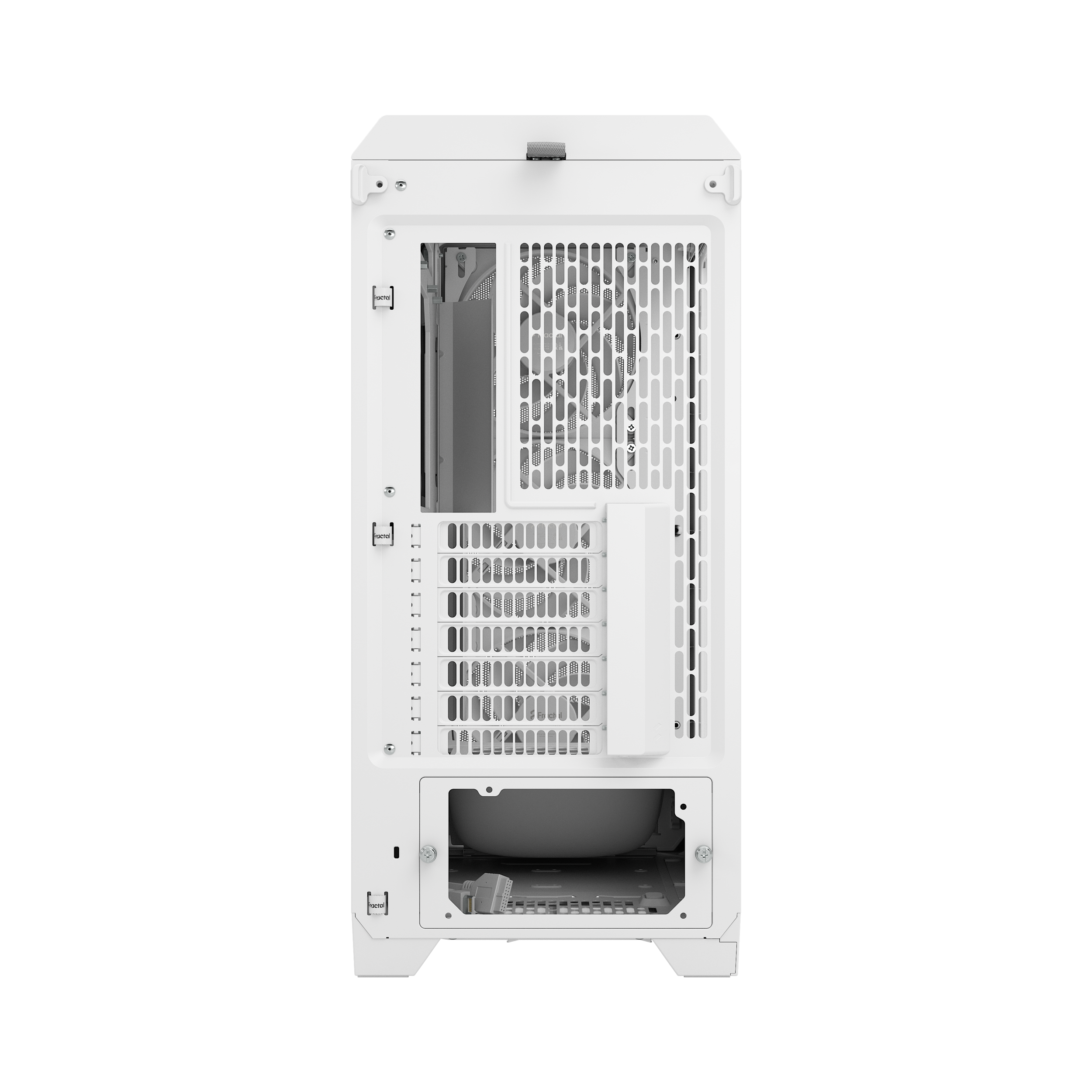 A large main feature product image of Fractal Design Meshify 3 TG Mid Tower Case (White)