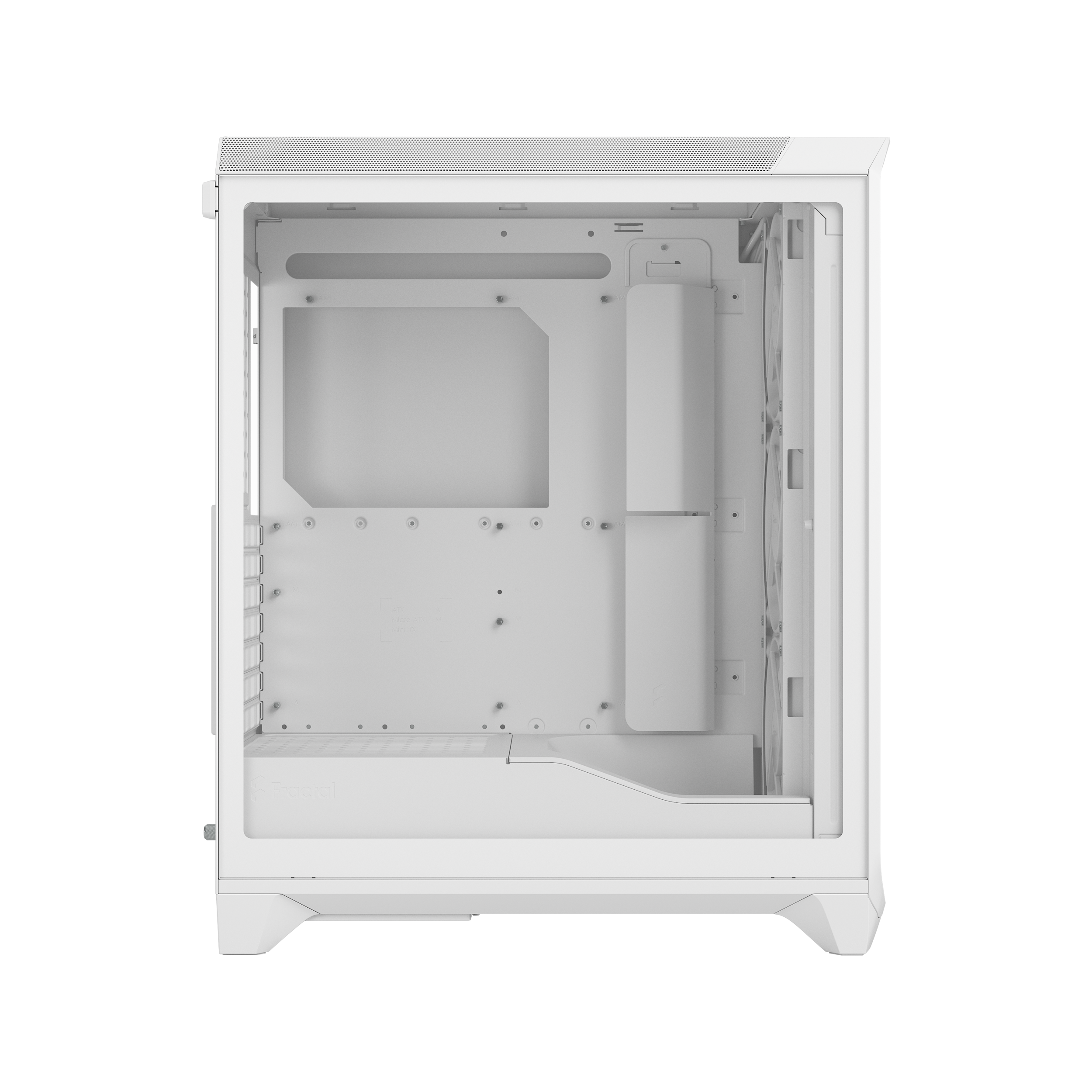 A large main feature product image of Fractal Design Meshify 3 TG Mid Tower Case (White)