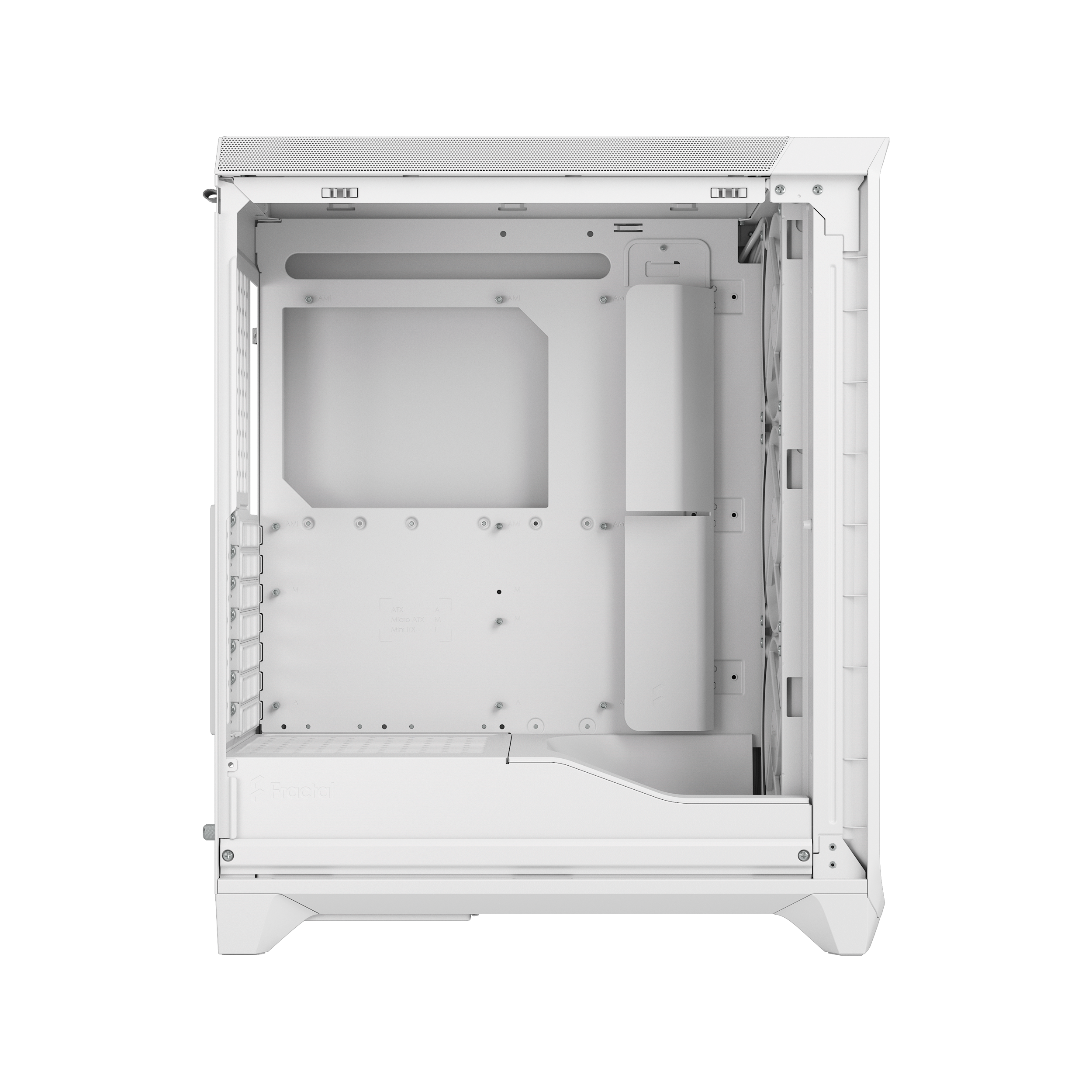 A large main feature product image of Fractal Design Meshify 3 TG Mid Tower Case (White)