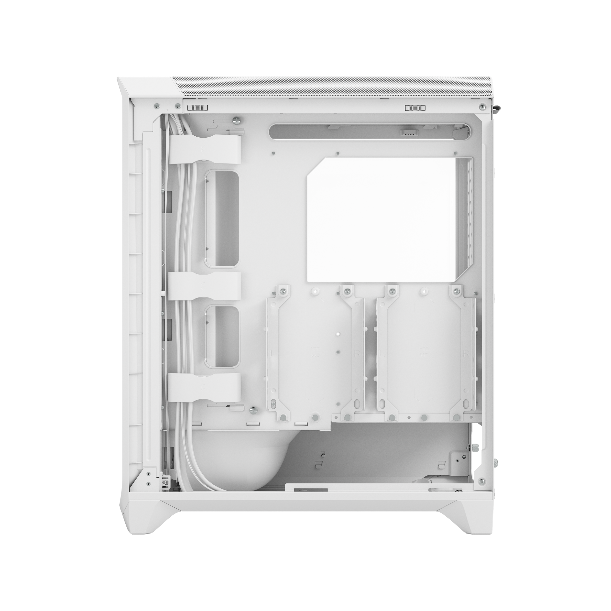 A large main feature product image of Fractal Design Meshify 3 TG Mid Tower Case (White)