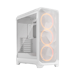 A product image of Fractal Design Meshify 3 RGB TG Mid Tower Case (White)