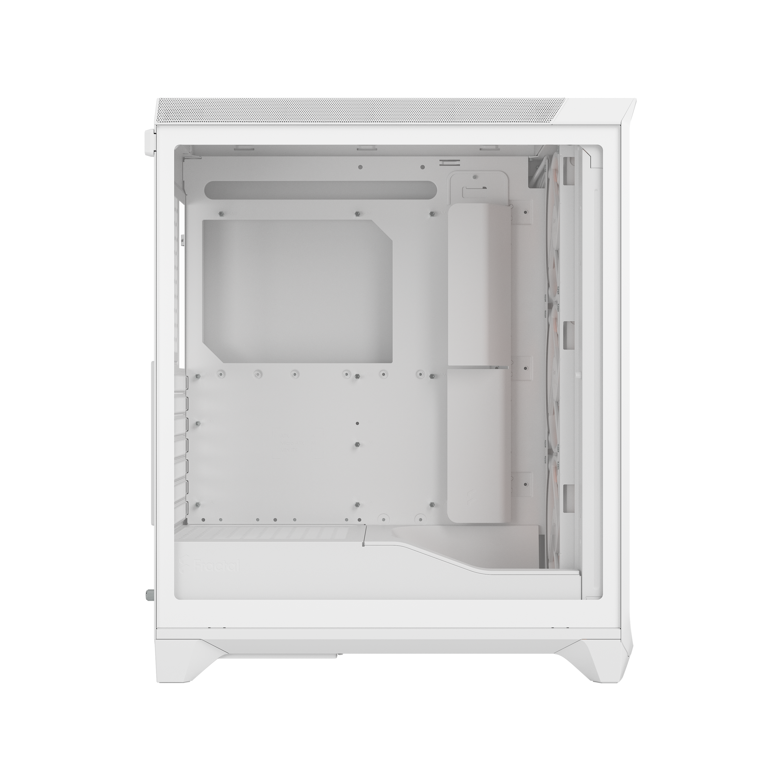 A large main feature product image of Fractal Design Meshify 3 RGB TG Mid Tower Case (White)