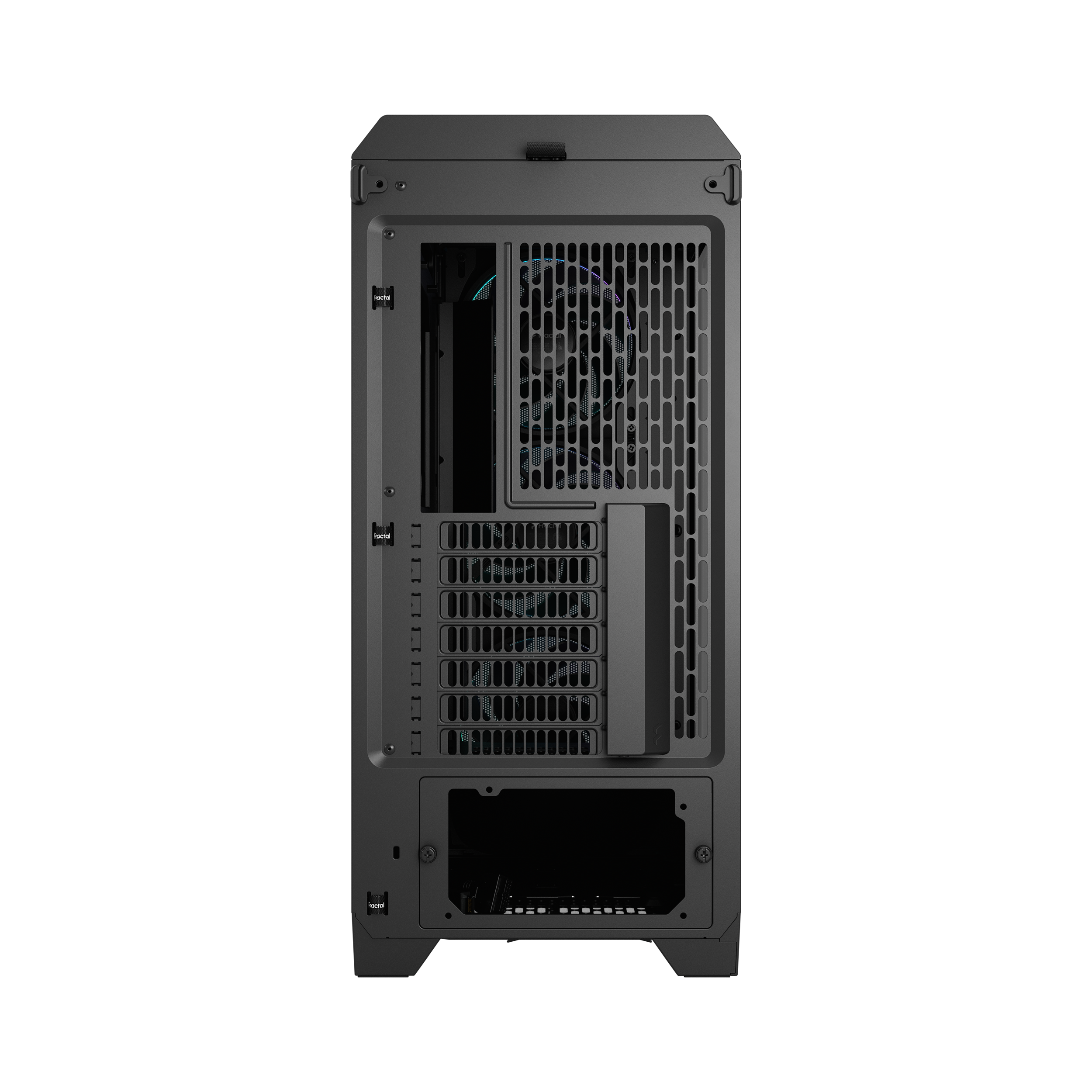 A large main feature product image of Fractal Design Meshify 3 RGB TG Mid Tower Case (Black)