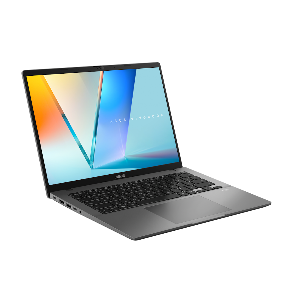 A large main feature product image of ASUS Vivobook S14 OLED (M3407) - 14" Ryzen 7 260, 16GB/1TB - Win 11 AI Notebook
