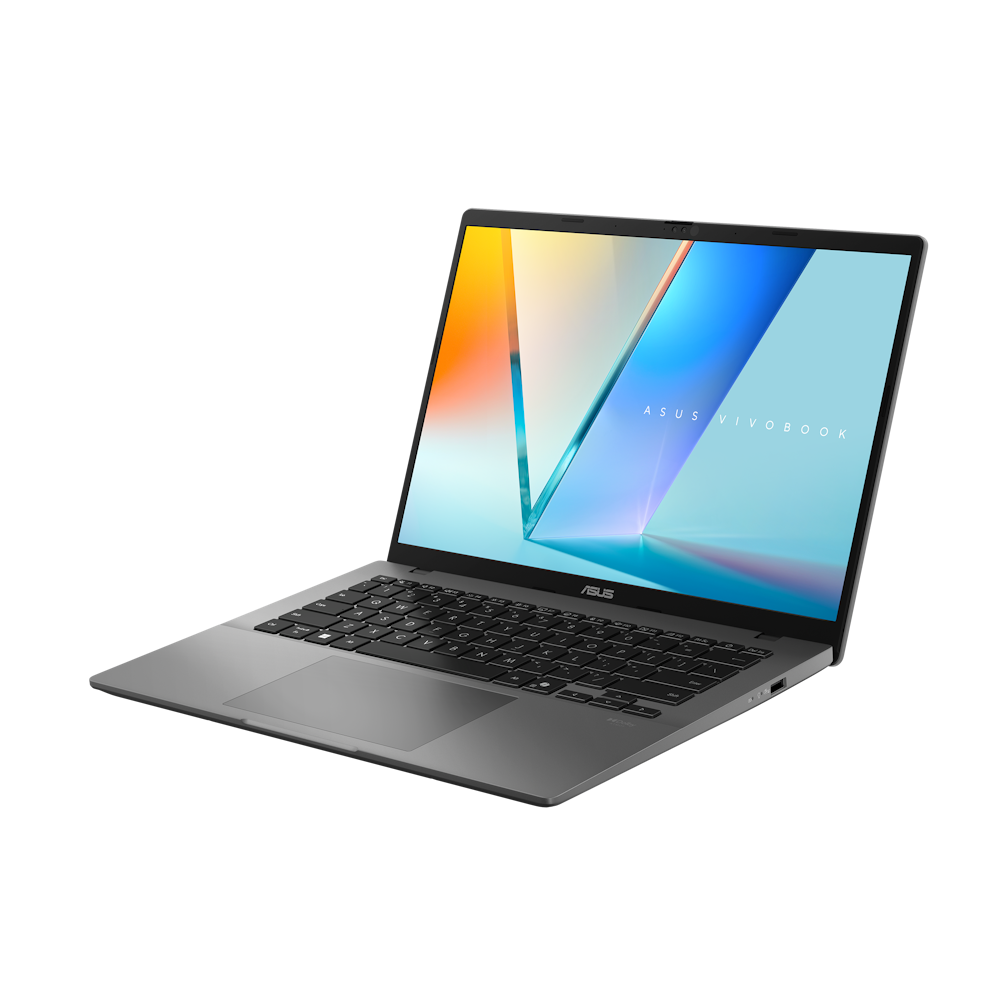 A large main feature product image of ASUS Vivobook S14 OLED (M3407) - 14" Ryzen 7 260, 16GB/1TB - Win 11 AI Notebook
