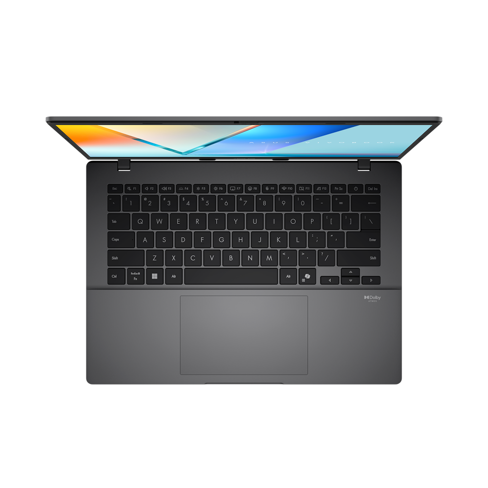 A large main feature product image of ASUS Vivobook S14 OLED (M3407) - 14" Ryzen 7 260, 16GB/1TB - Win 11 AI Notebook