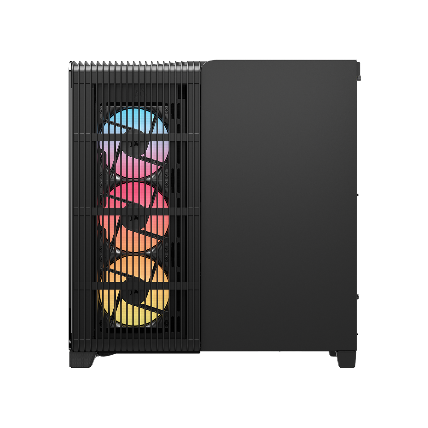 A large main feature product image of Corsair FRAME 4500X RS-R ARGB Panoramic Glass Mid Tower Case (Black)