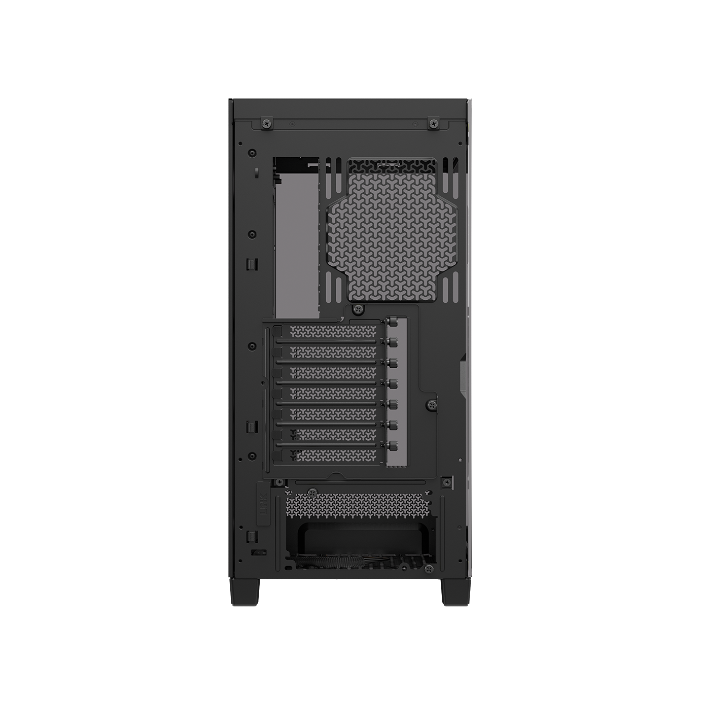 A large main feature product image of Corsair FRAME 4500X RS-R ARGB Panoramic Glass Mid Tower Case (Black)