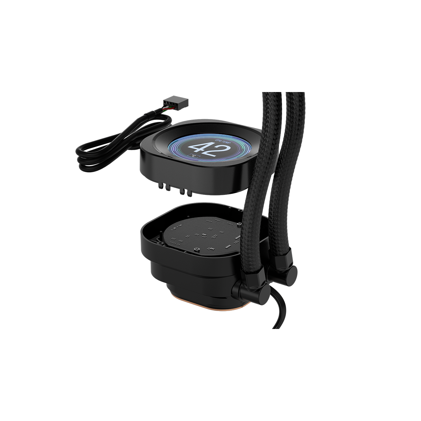 A large main feature product image of Corsair NAUTILUS RS LCD Screen Module (Black)