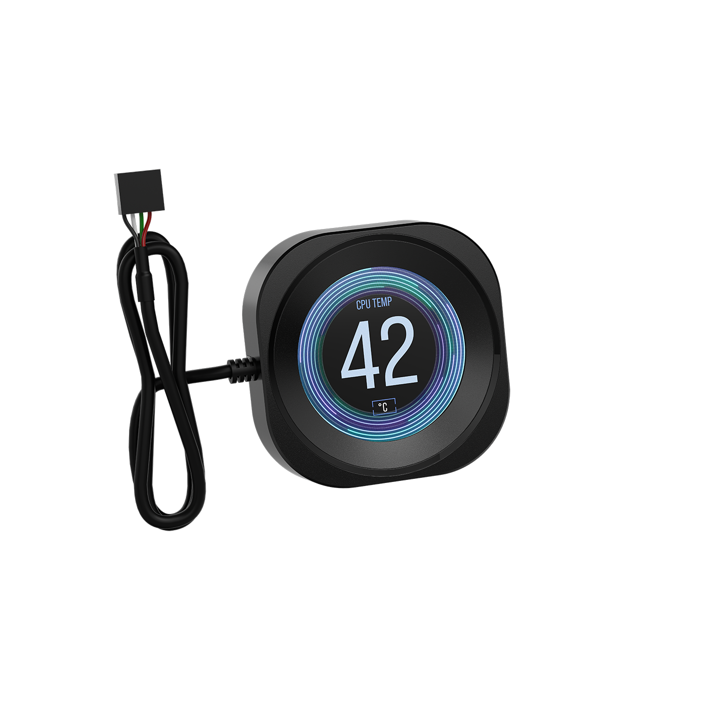 A large main feature product image of Corsair NAUTILUS RS LCD Screen Module (Black)