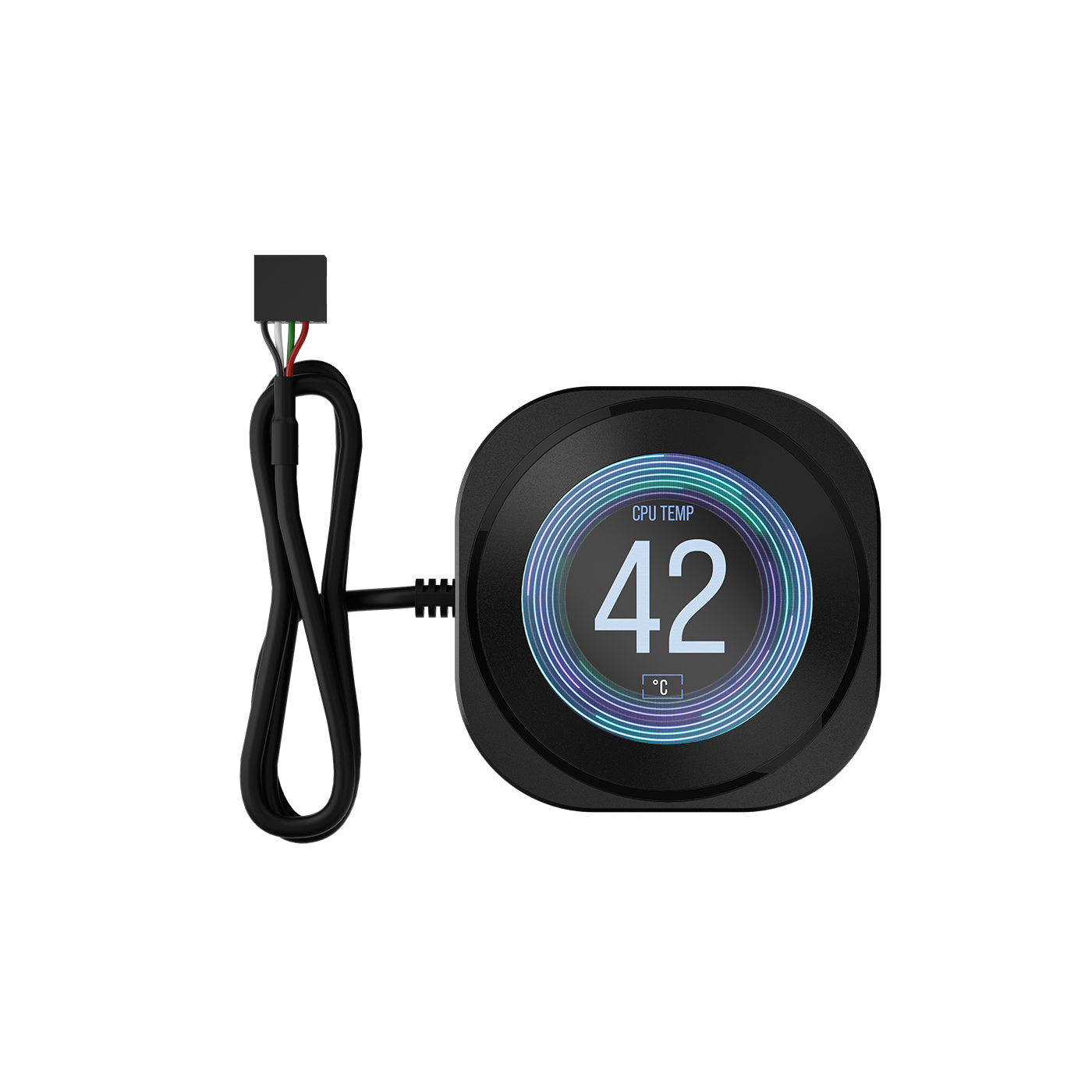 A large main feature product image of Corsair NAUTILUS RS LCD Screen Module (Black)