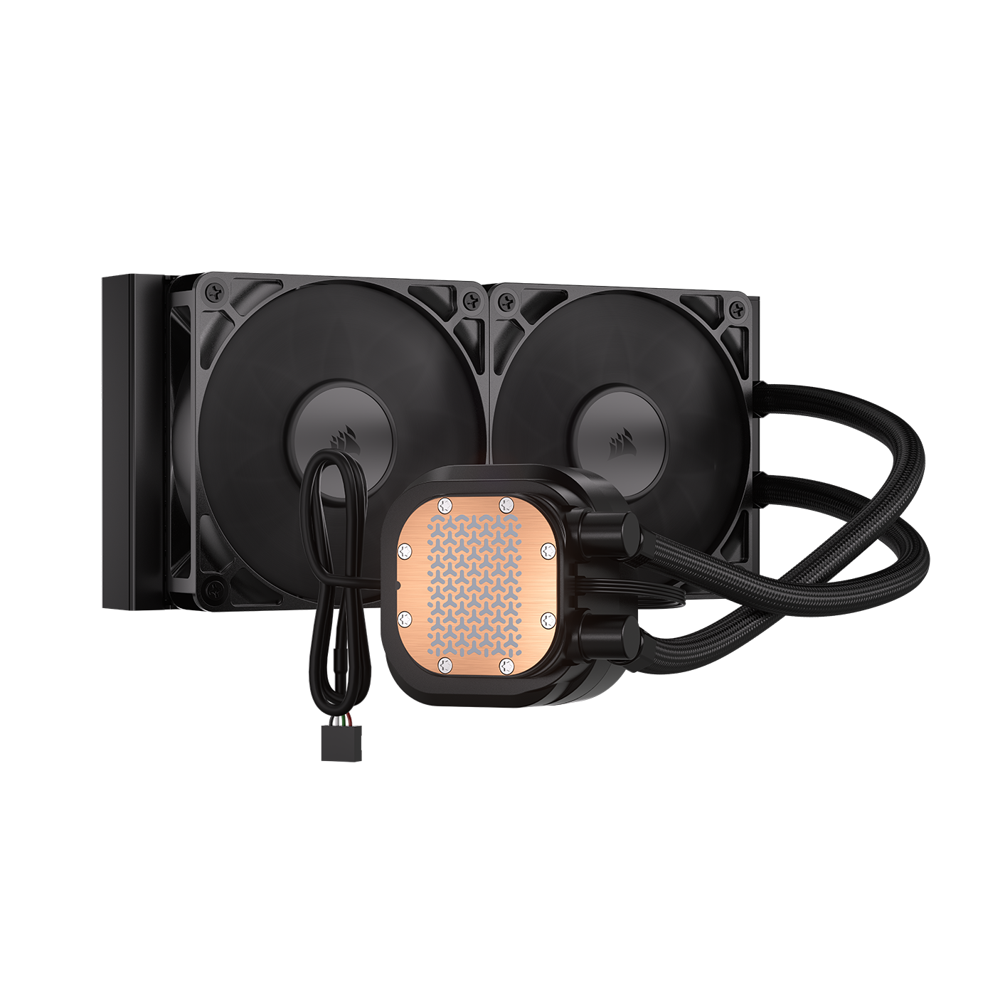 A large main feature product image of Corsair NAUTILUS 240 RS LCD - 240mm AIO Liquid CPU Cooler (Black)