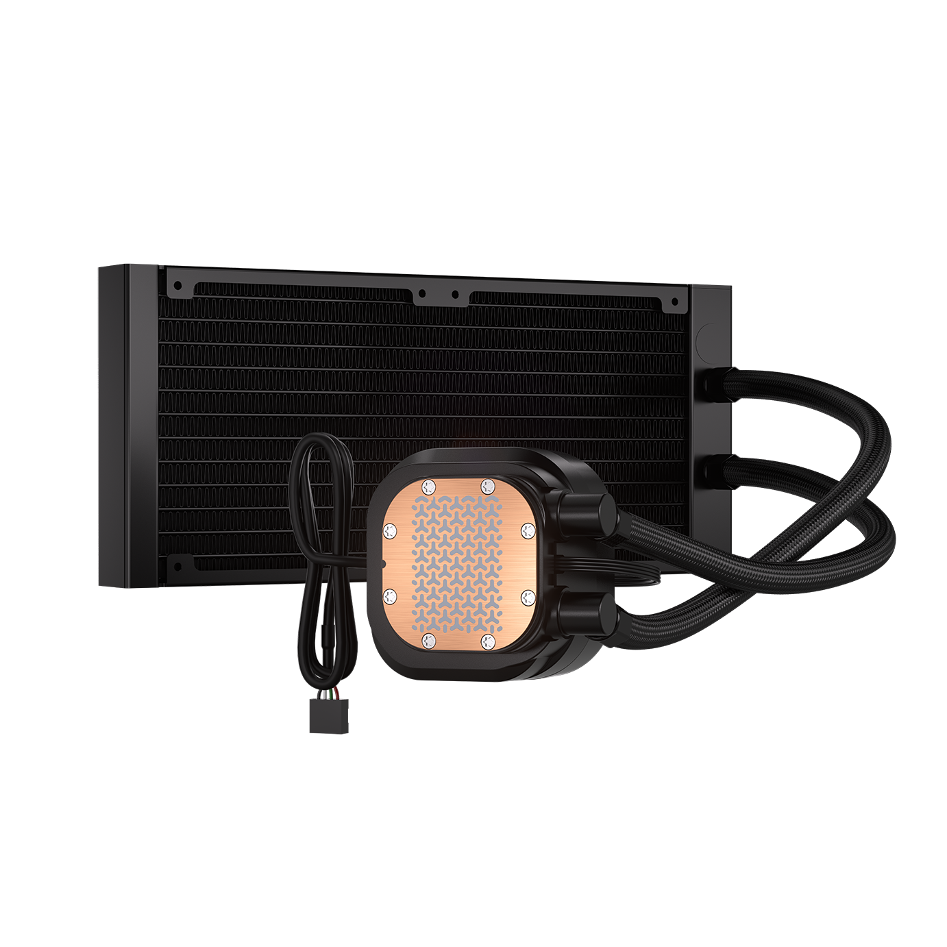A large main feature product image of Corsair NAUTILUS 240 RS LCD - 240mm AIO Liquid CPU Cooler (Black)