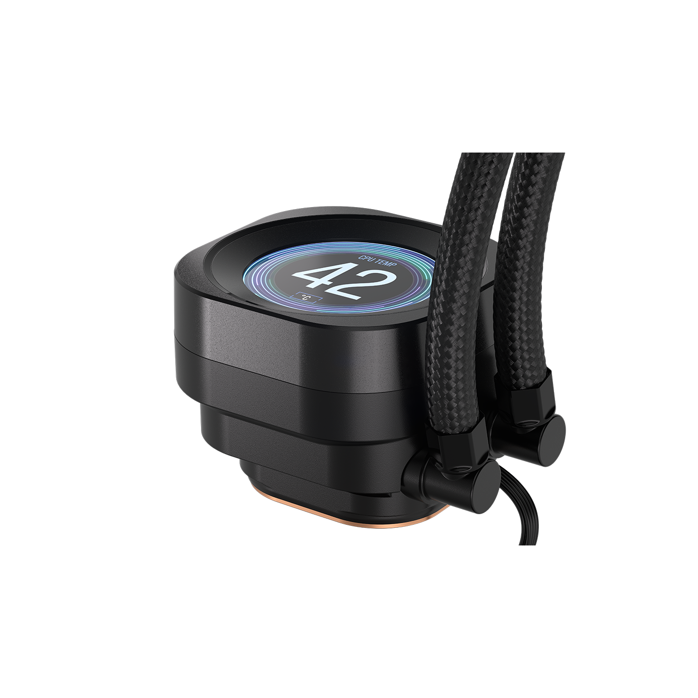 A large main feature product image of Corsair NAUTILUS 240 RS LCD - 240mm AIO Liquid CPU Cooler (Black)