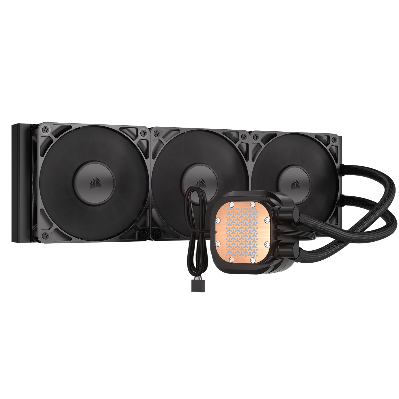 A large main feature product image of Corsair NAUTILUS 360 RS LCD - 360mm AIO Liquid CPU Cooler (Black)