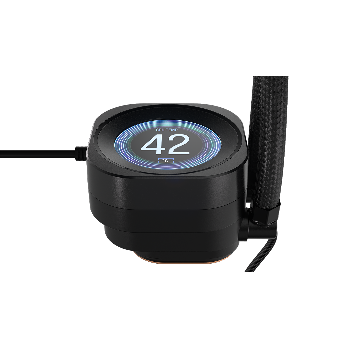 A large main feature product image of Corsair NAUTILUS 360 RS LCD - 360mm AIO Liquid CPU Cooler (Black)