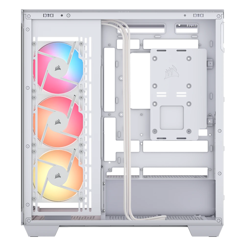 A large main feature product image of Corsair 3500X RS-R ARGB Mid Tower Case (White)