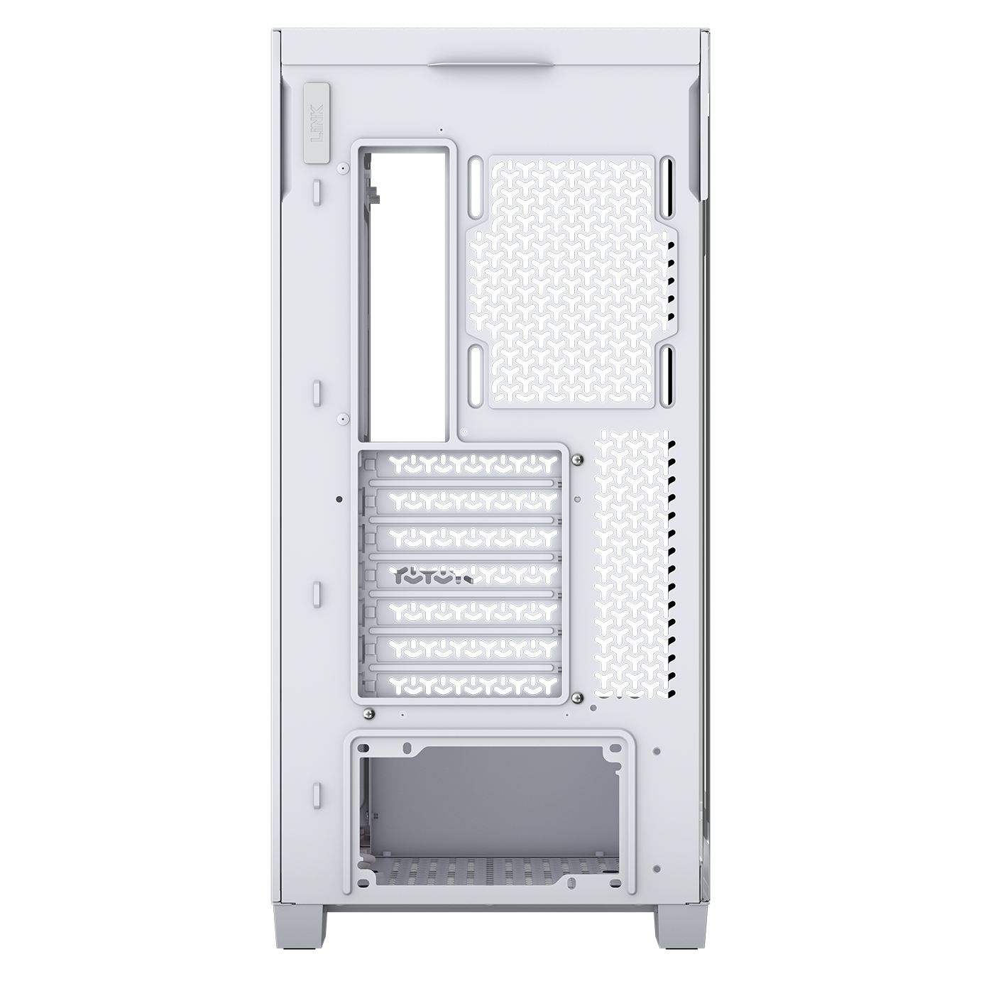 A large main feature product image of Corsair 3500X RS-R ARGB Mid Tower Case (White)