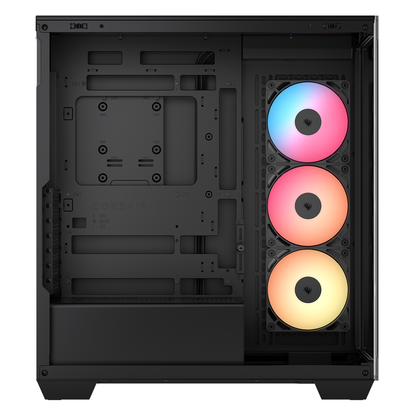 A large main feature product image of Corsair 3500X RS-R ARGB Mid Tower Case (Black)