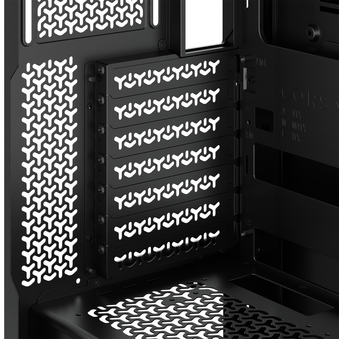 A large main feature product image of Corsair 3500X RS-R ARGB Mid Tower Case (Black)